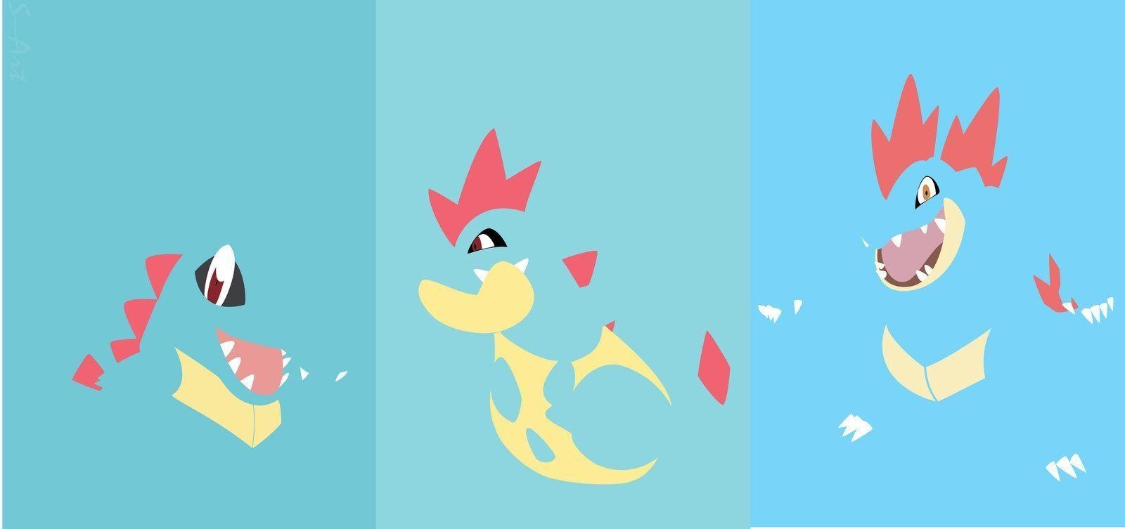 1600x760 Totodile Wallpaper, Dual Screen