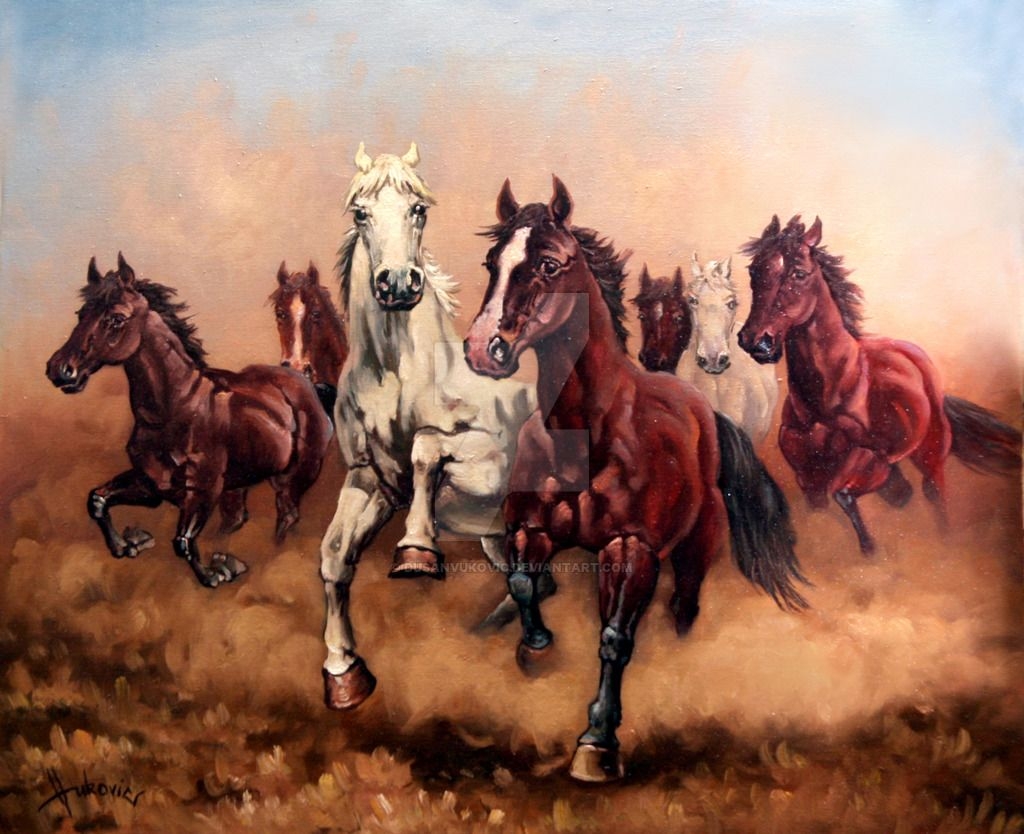 1030x840 Beautiful Seven Horses 7 White Horse Wallpaper HD Free Download image, Desktop