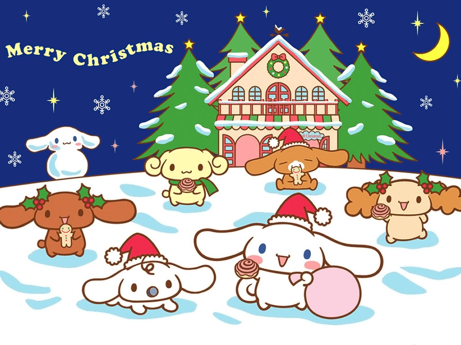 1600x1200 Download Merry Christmas Sanrio Characters Wallpaper, Desktop