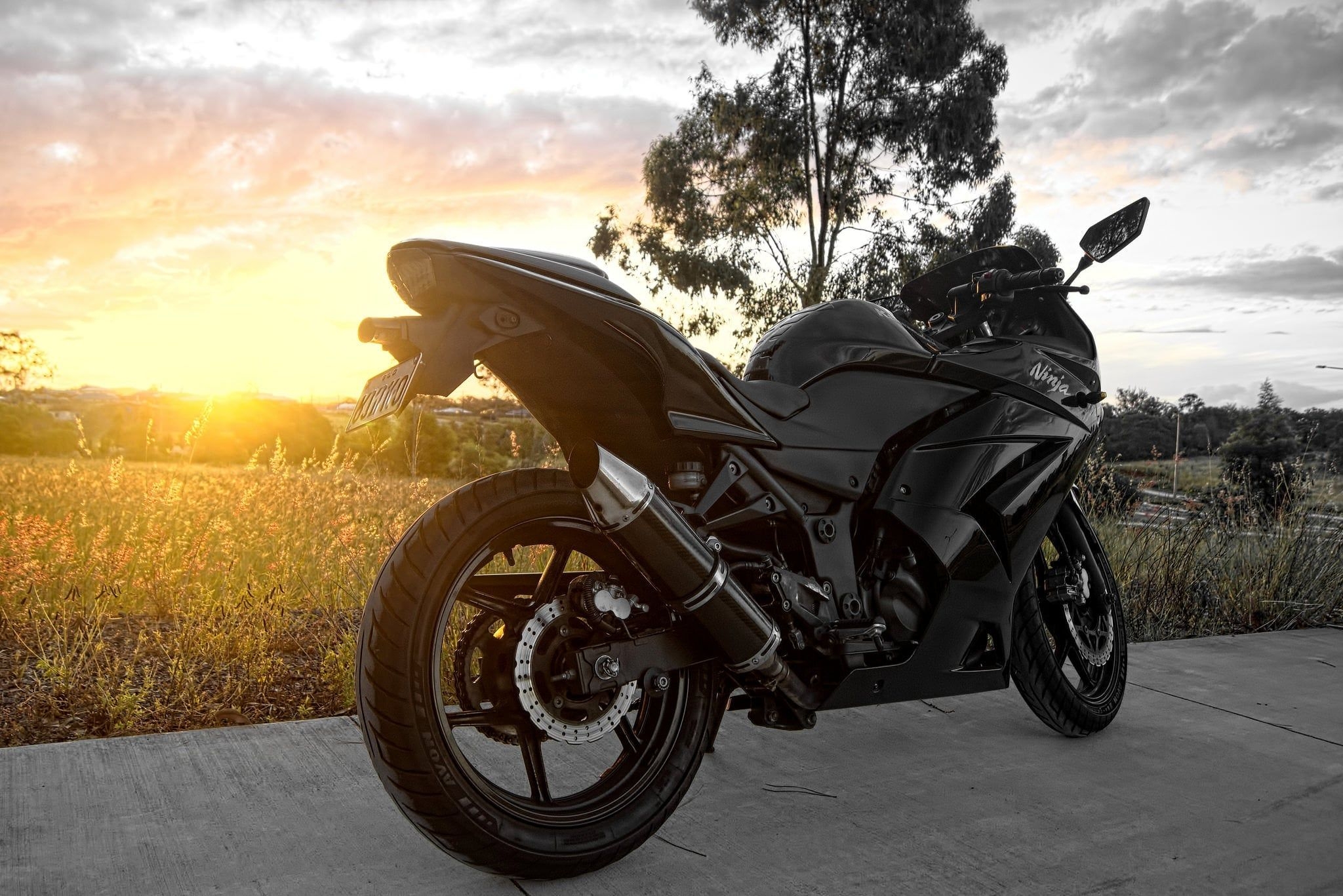 2050x1370 Black Kawasaki Ninja 250 HD Wallpaper Ninja 250r, Desktop