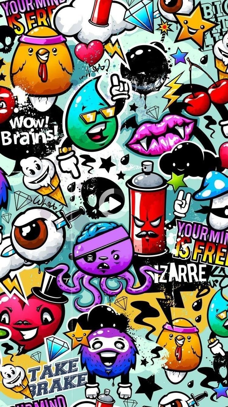 750x1340 Coole Graffiti iPhone Wallpaper HD. Kostenlose Bilder zum Download 4K of Wallpaper for Andriod, Phone