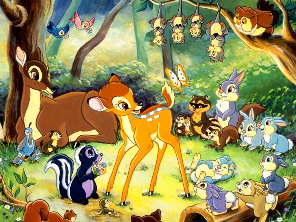 1030x770 Bambi Cartoon Full HD Image Wallpaper for iPad mini 3, Desktop