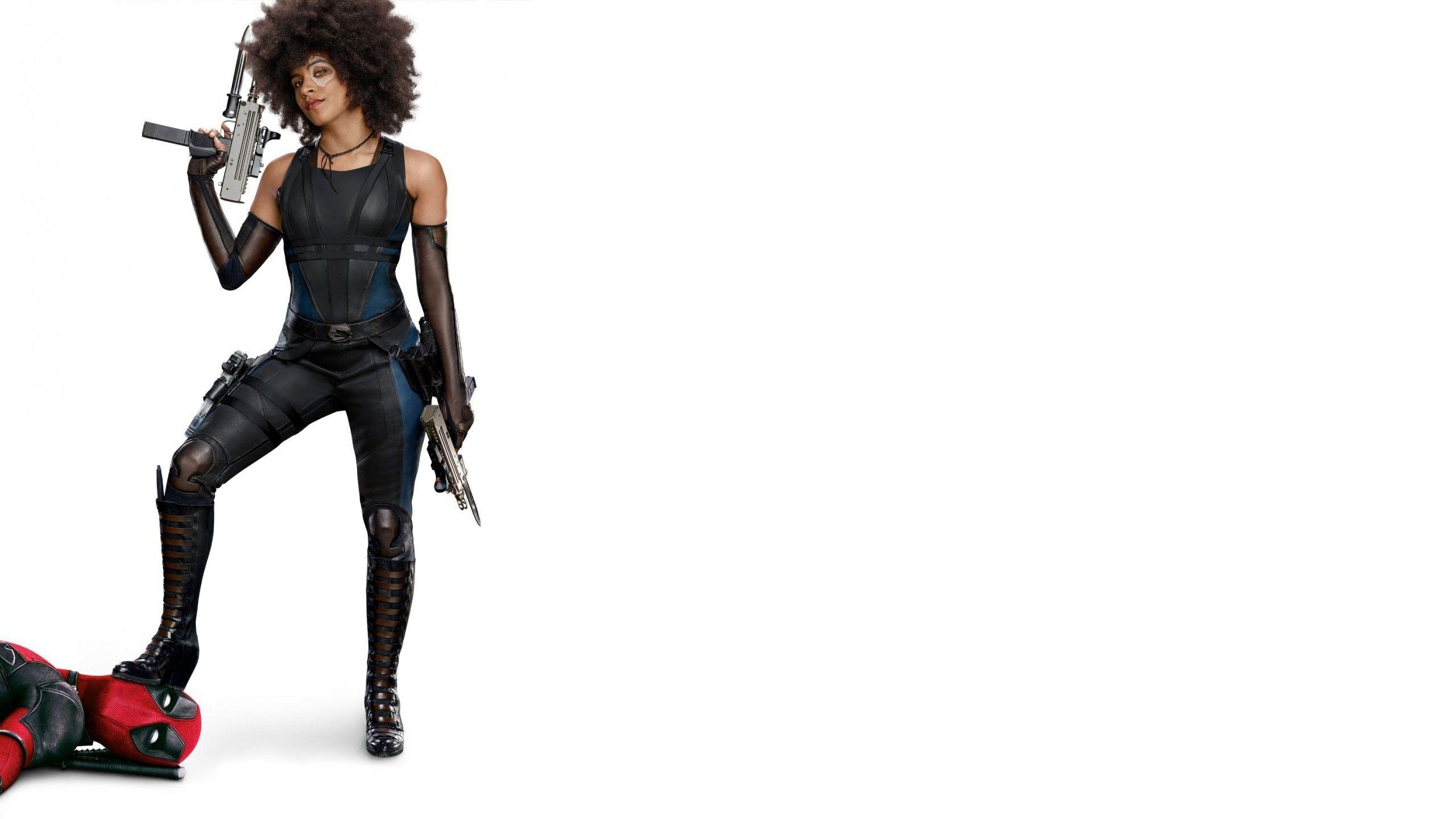 2560x1440 Wallpaper Deadpool Zazie Beetz, Domino, Deadpool, 4K, Movies, Desktop