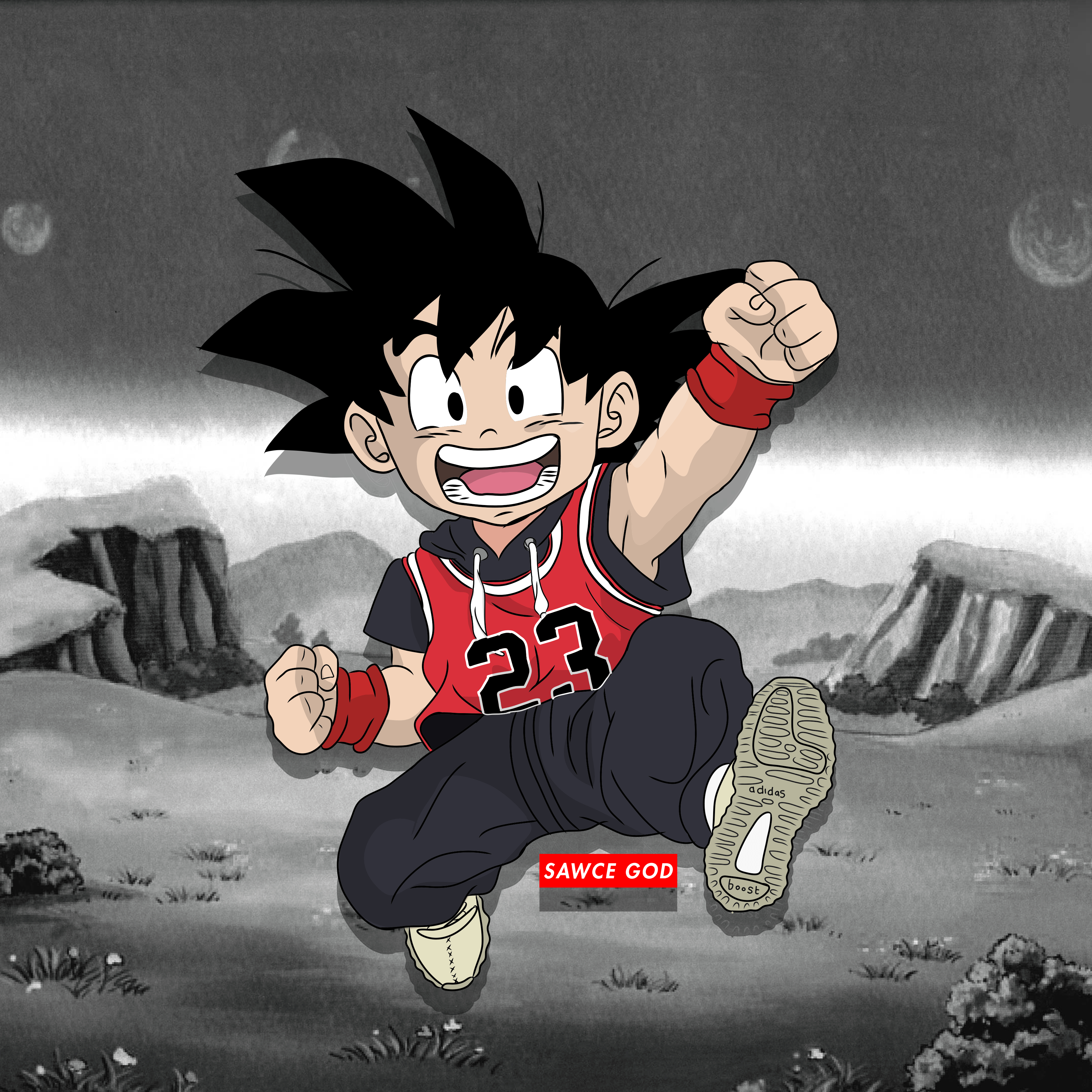 3600x3600 goku wallpaper bape anime UZ3, Phone