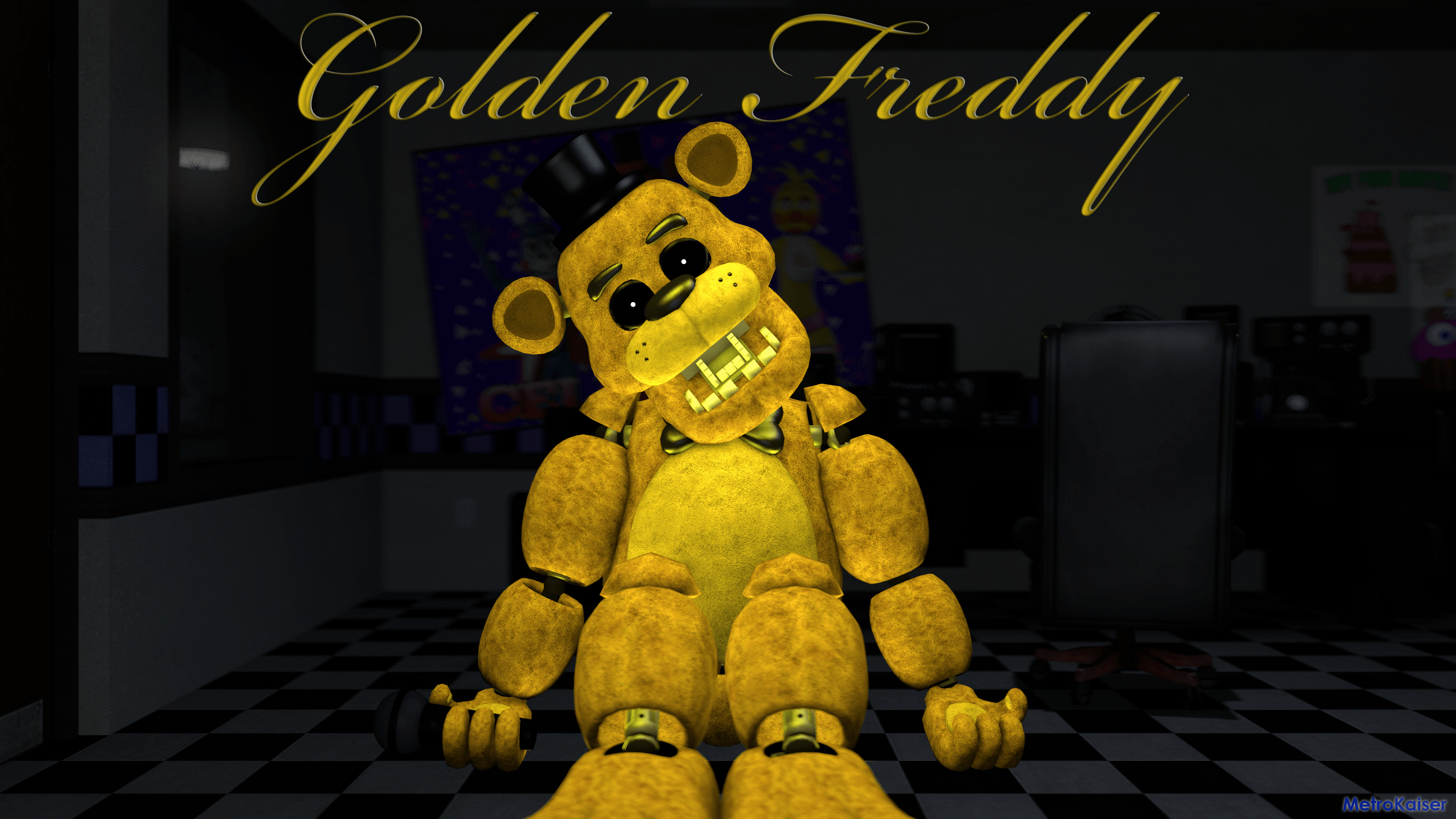 3840x2160 SFM FNAF Golden Freddy wallpaper (4K), Desktop