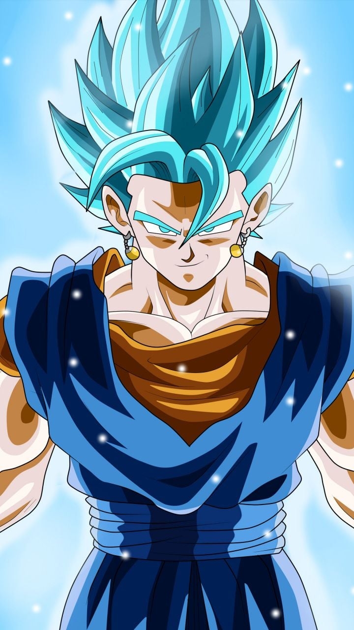 720x1280 Attitude, Vegito, Dragon Ball Super, blue hair,  wallpaper. Anime dragon ball super, Anime dragon ball, Dragon ball wallpaper, Phone