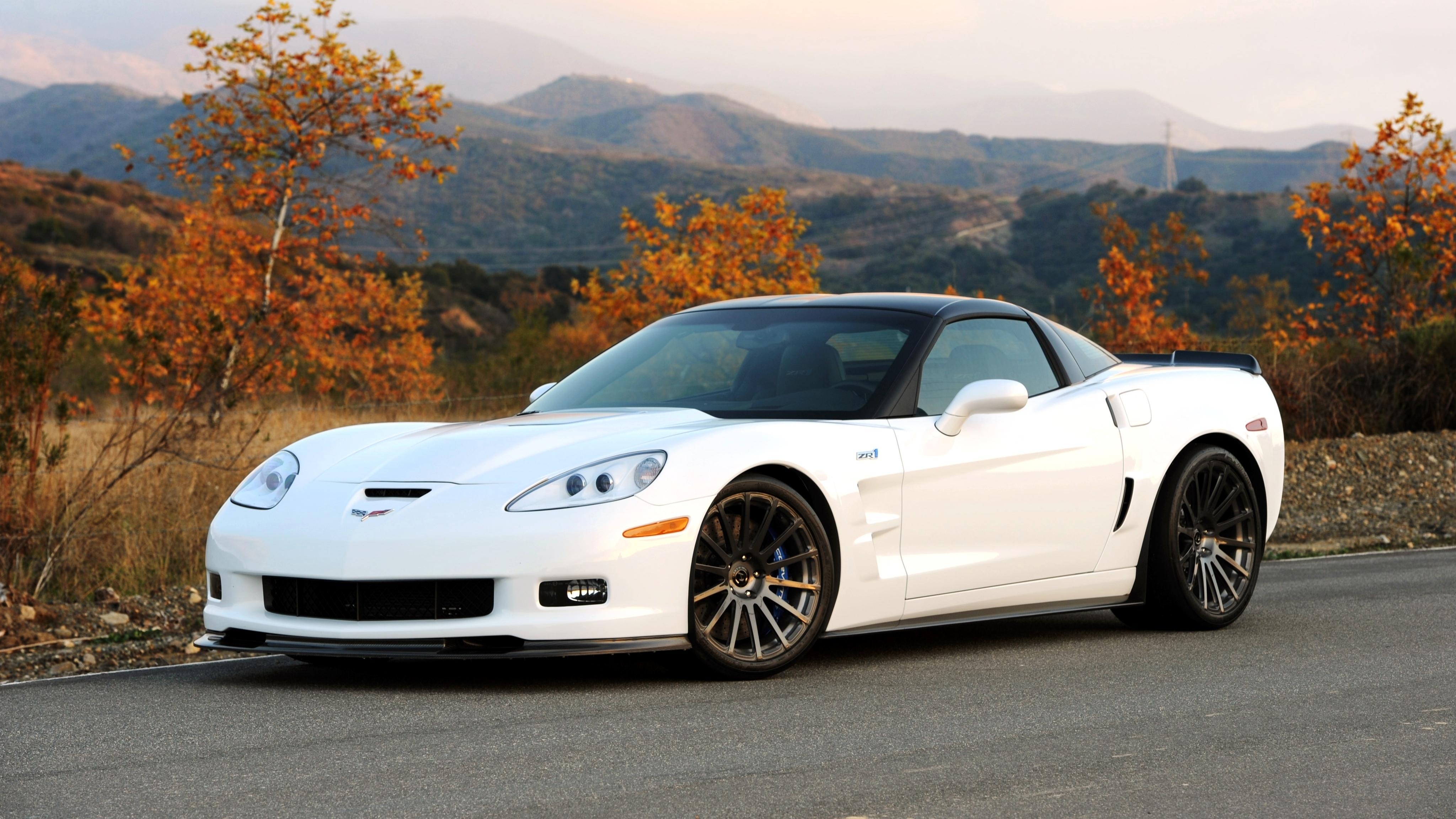 4100x2310 wallpaper hennessey, chevrolet, corvette, zr c white, Desktop