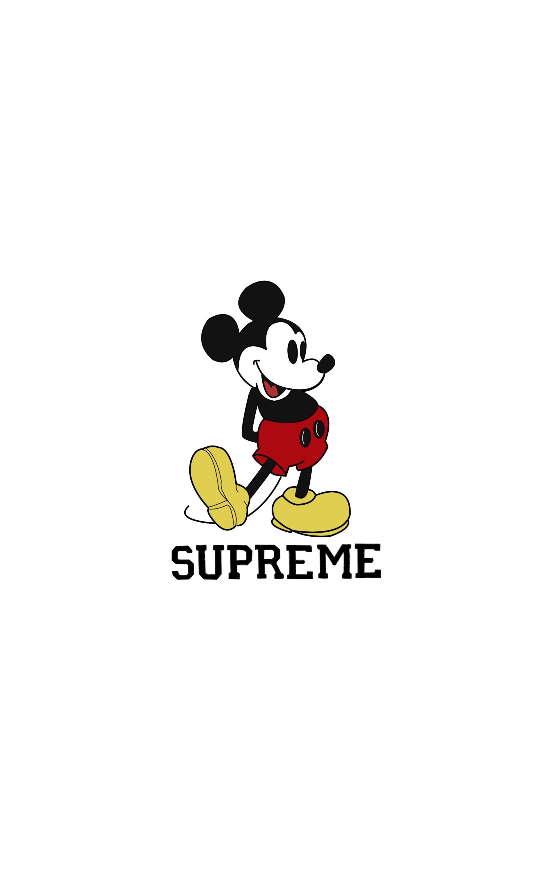 1920x3000 Mickey Mouse Supreme iPhone Wallpaper, Phone