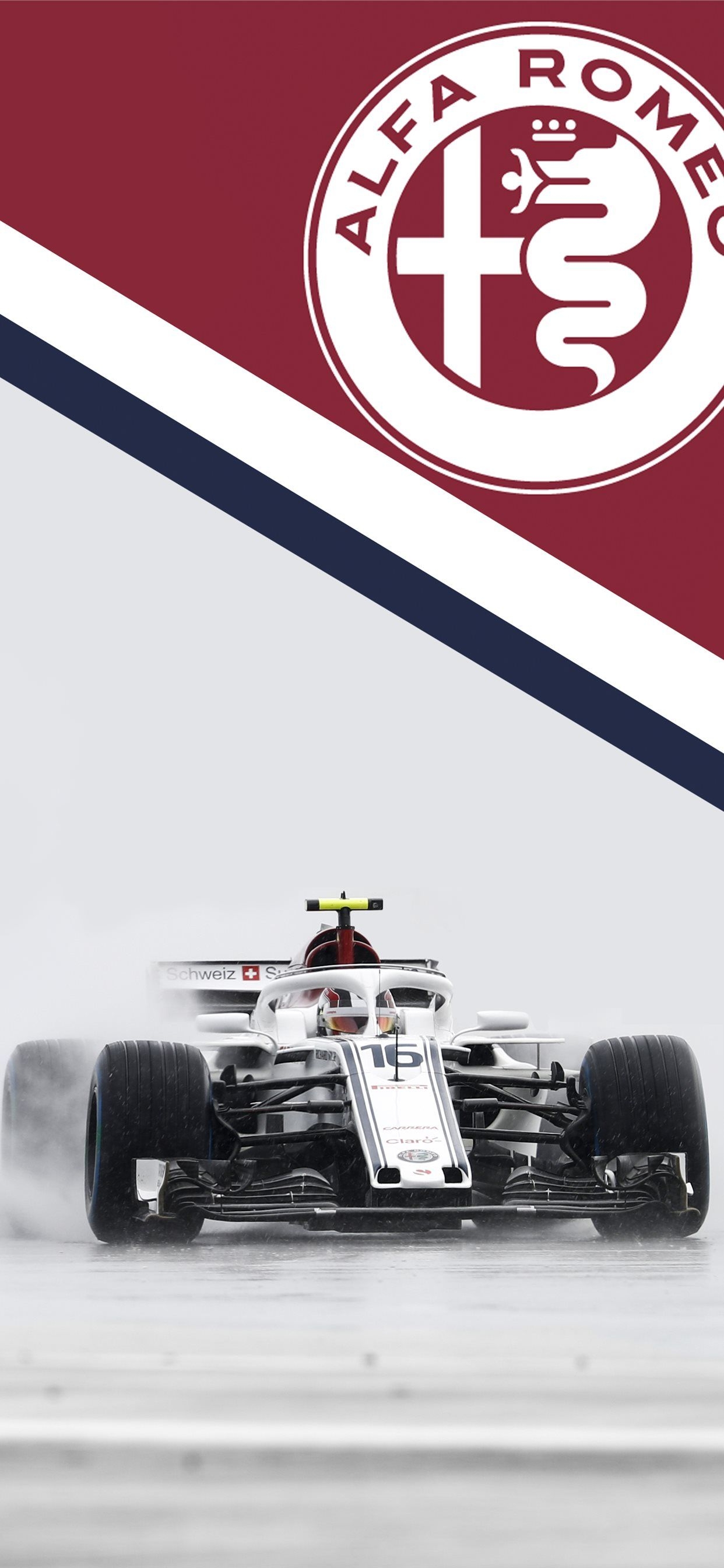 1250x2690 Sauber Charles Leclerc in the Rain mobile formula1 iPhone X Wallpaper Free Download, Phone