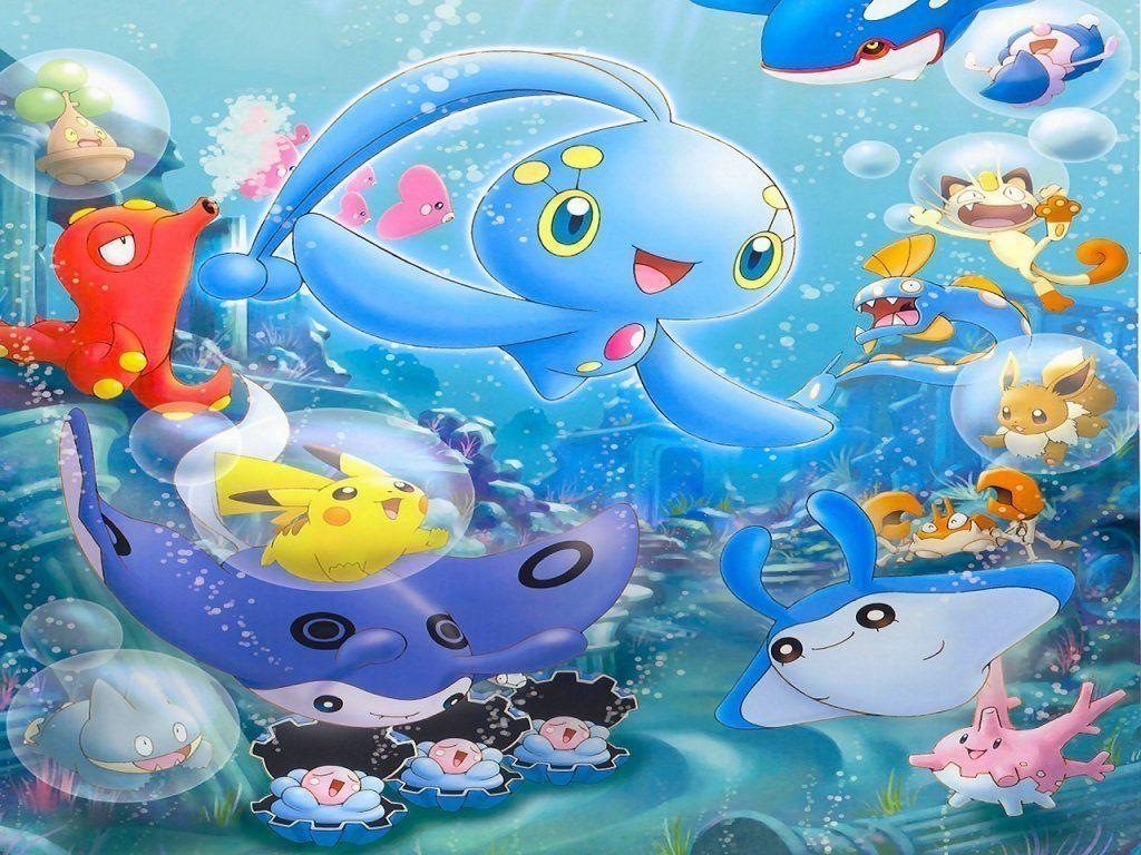 1030x770 water pokemon club image Manaphy and Friends HD wallpaper, Desktop