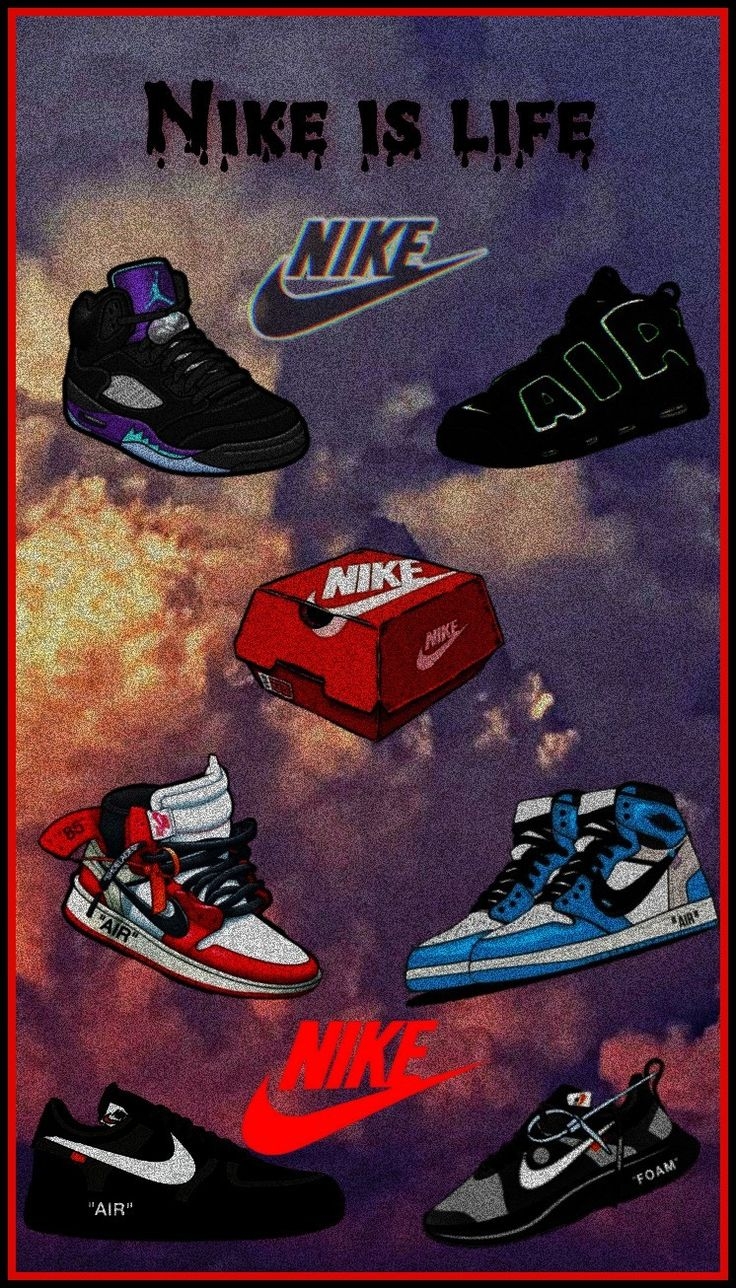 740x1290 Nike is Life. Nike wallpaper, Cool nike wallpaper, Sneaker art, Phone