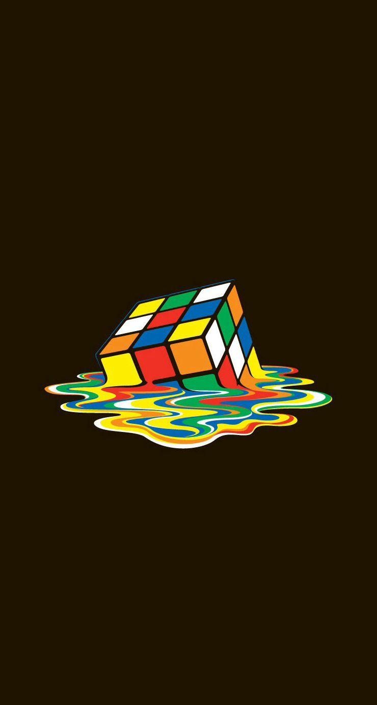 740x1390 Rubik's Cube Wallpaper. Rubik's Cube. Cube, Pencil art drawings, Phone