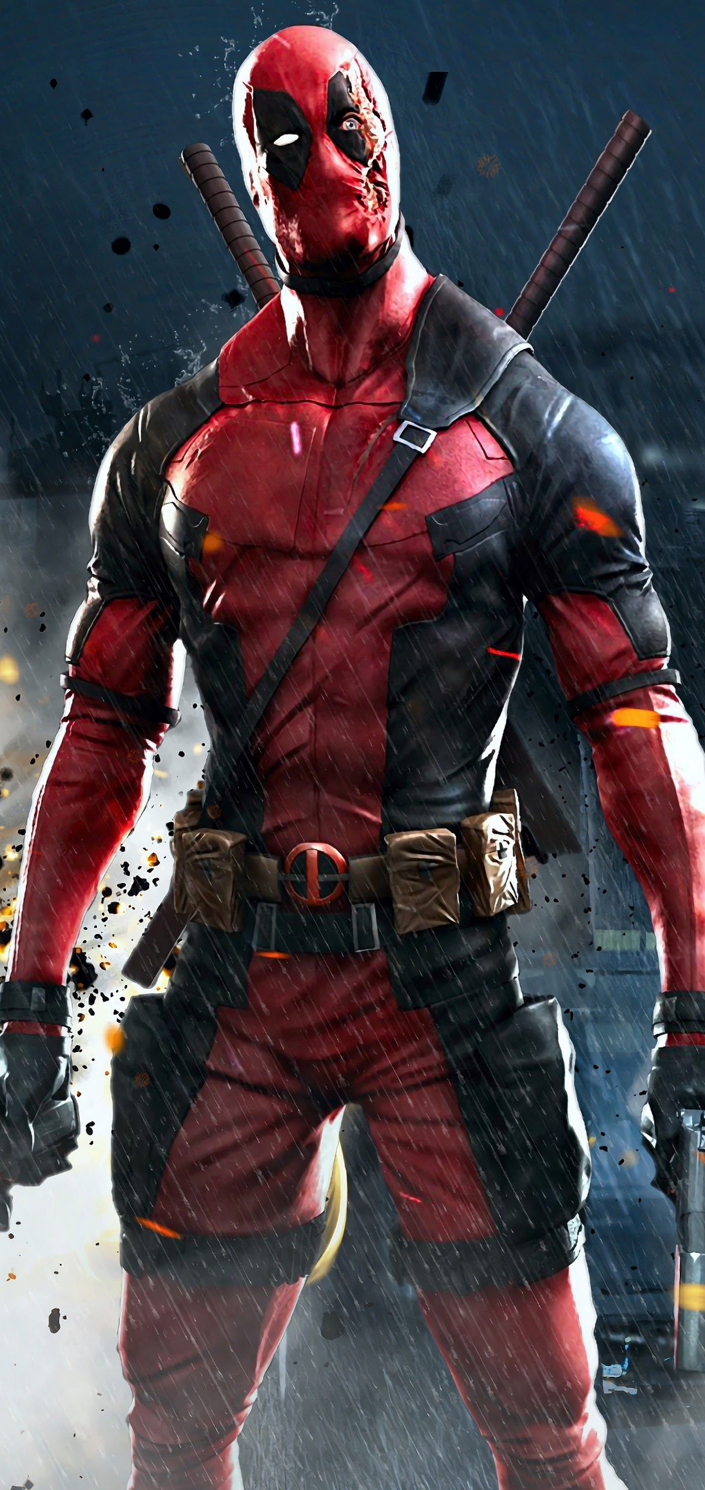 1440x3040 Deadpool 4K Wallpaper, Phone