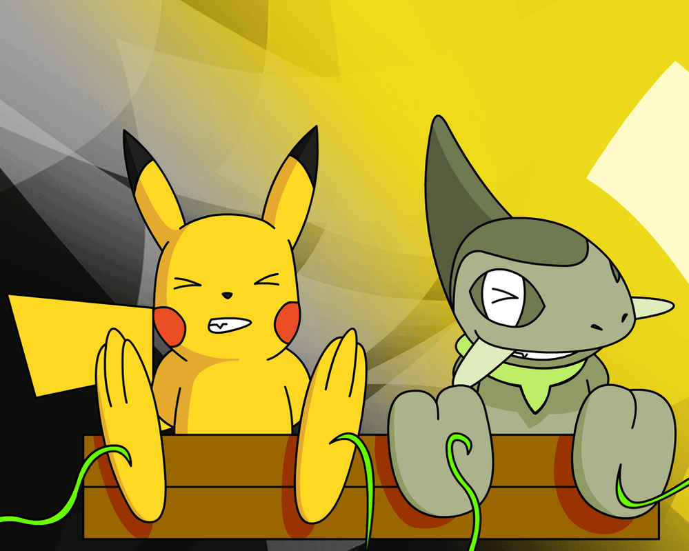 1000x800 Pika and Axew (point commission), Desktop