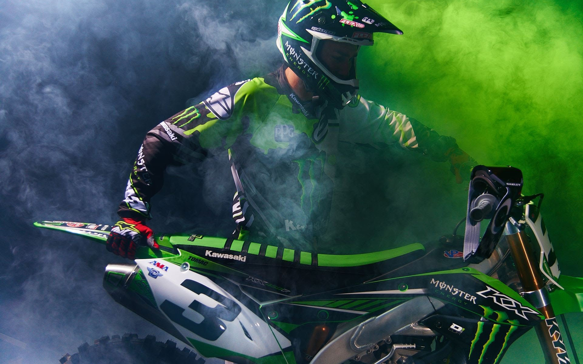 1920x1200 Download Wallpaper Eli Tomac, Rider, Kawasaki KX 450 Supercross, Motocross, Monster Energy Supercross For Desktop With Resolution. High Quality HD Picture Wallpaper, Desktop