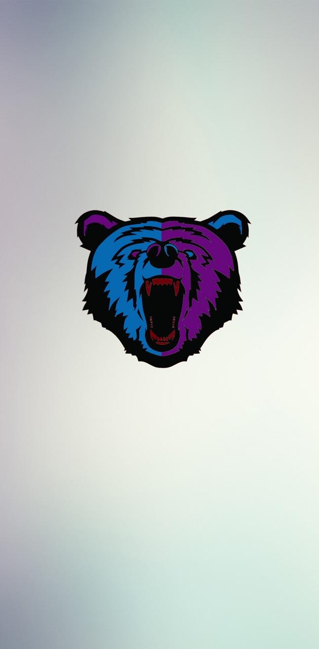 630x1280 Purple Blue Bear wallpaper, Phone