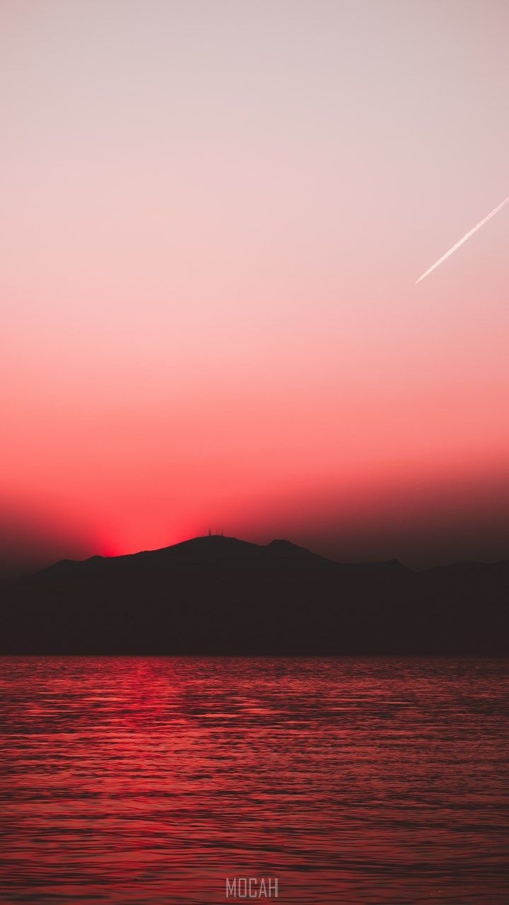 720x1280 Horizon, Afterglow, Red, Sunset, Sea, Oppo A71 wallpaper hd,. Mocah HD Wallpaper, Phone