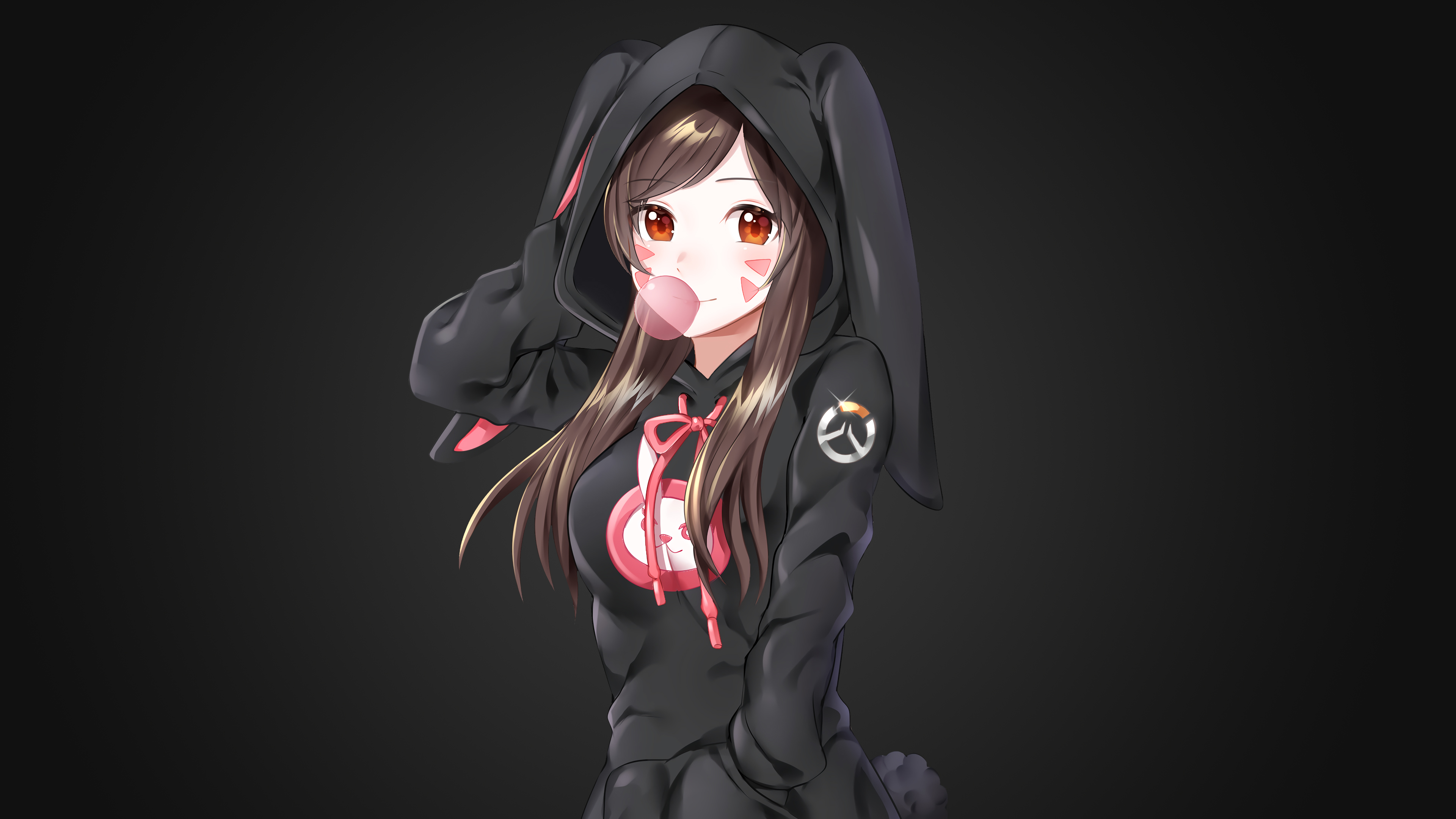 3840x2160 Anime Girl In Overwatch Hoodie Wallpaperx2160, Desktop