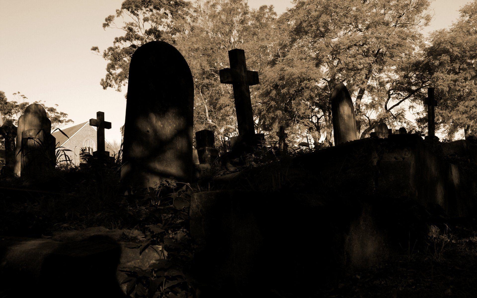 1920x1200 sadness darkness death cemetery sadness cross tombstone darkly, Desktop