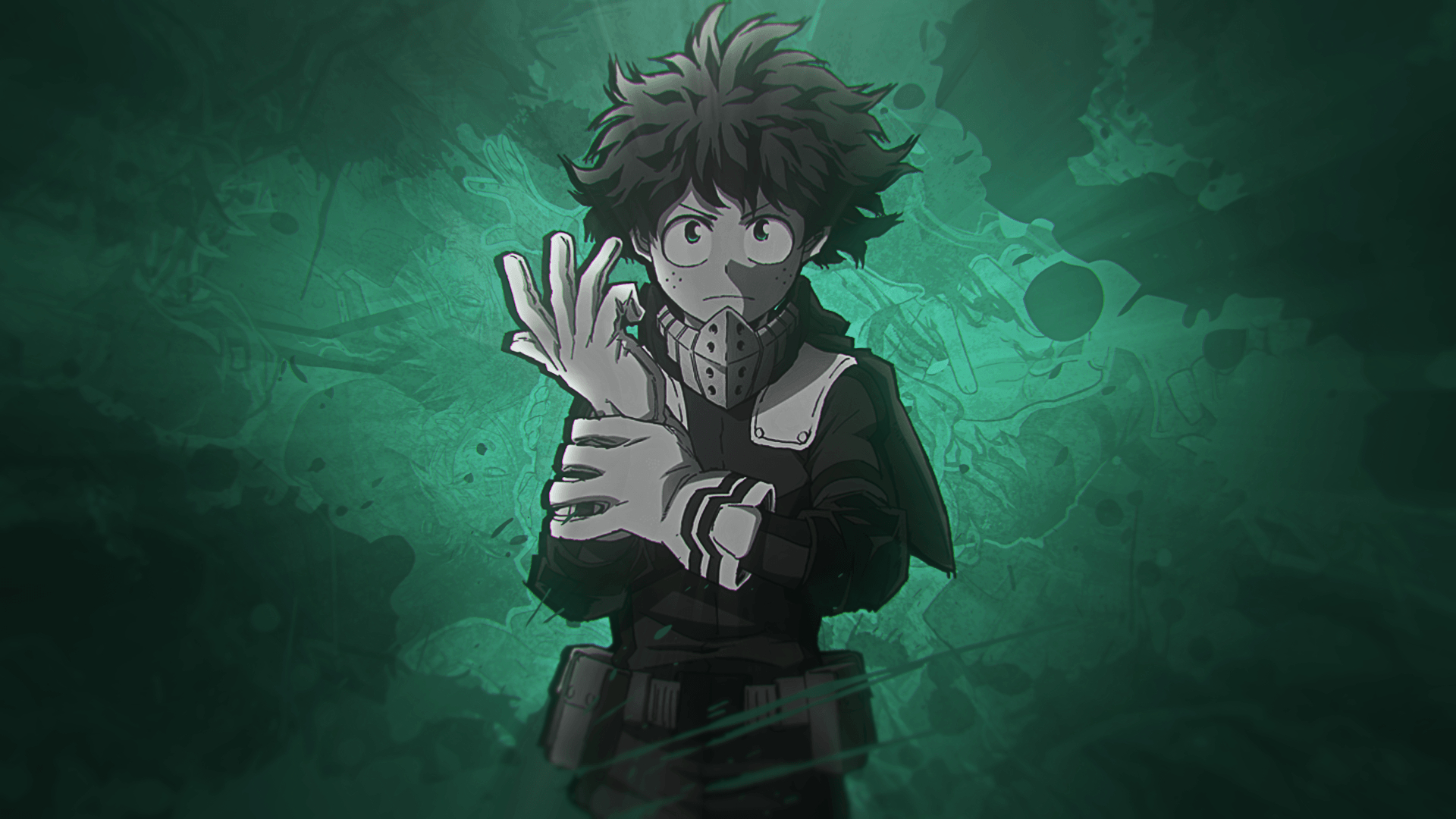 1920x1080 My Hero Academia][] Deku wallpaper my friend made, Desktop