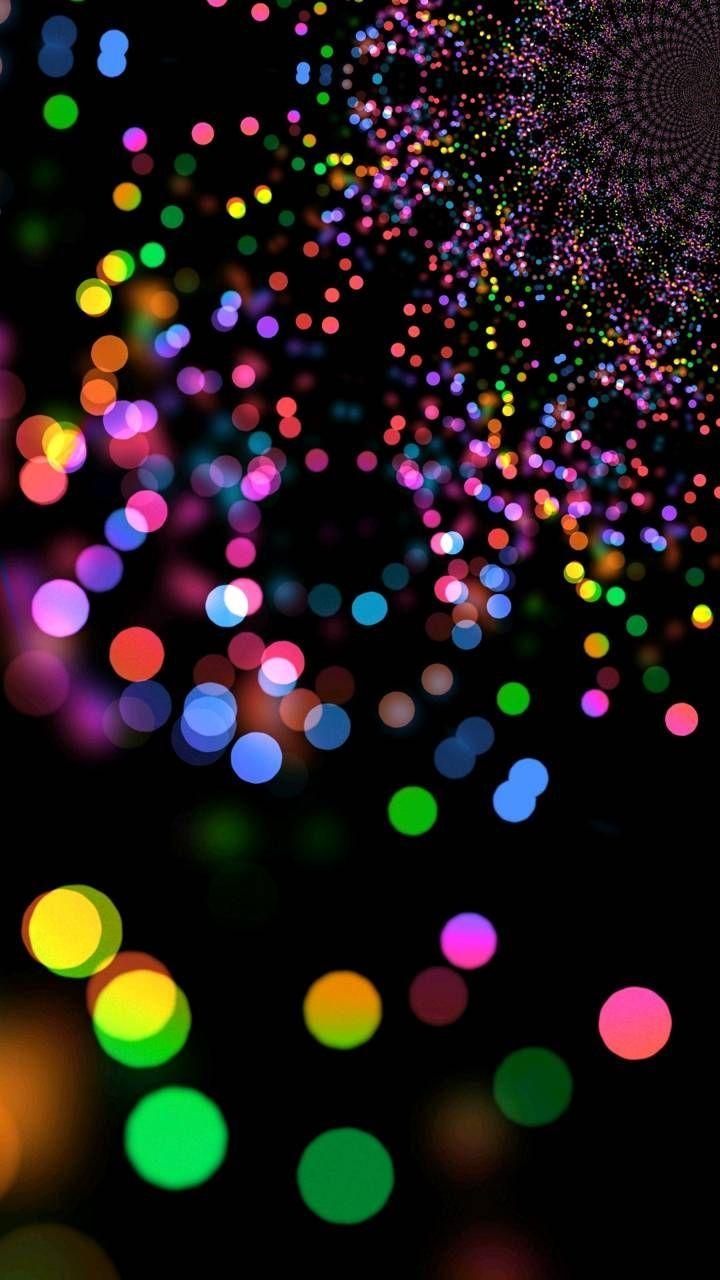 720x1280 4K Black. Bokeh wallpaper, Black wallpaper, Rainbow wallpaper, Phone