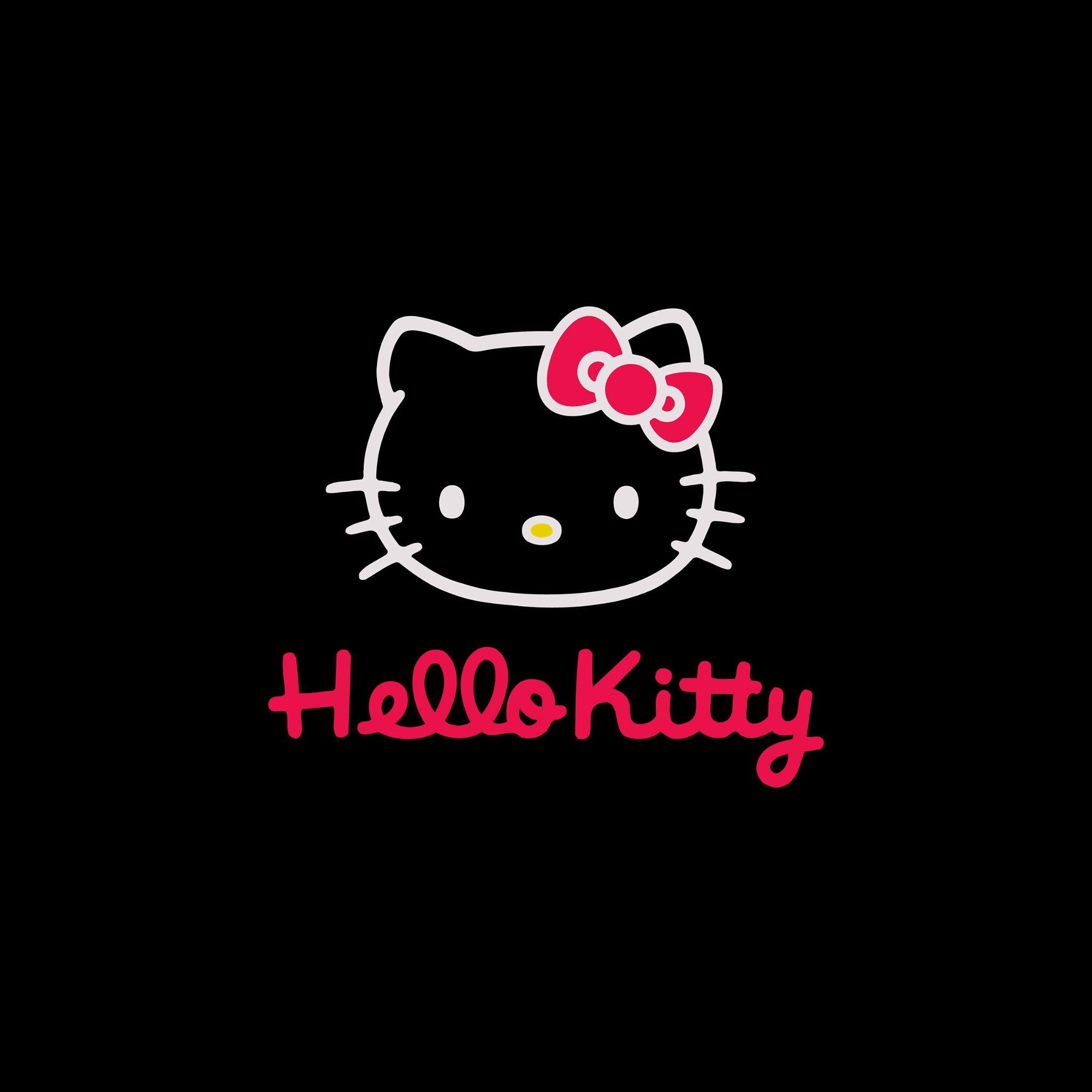 2050x2050 Hello Kitty Dark to see more cute hello kitty wallpaper, Phone