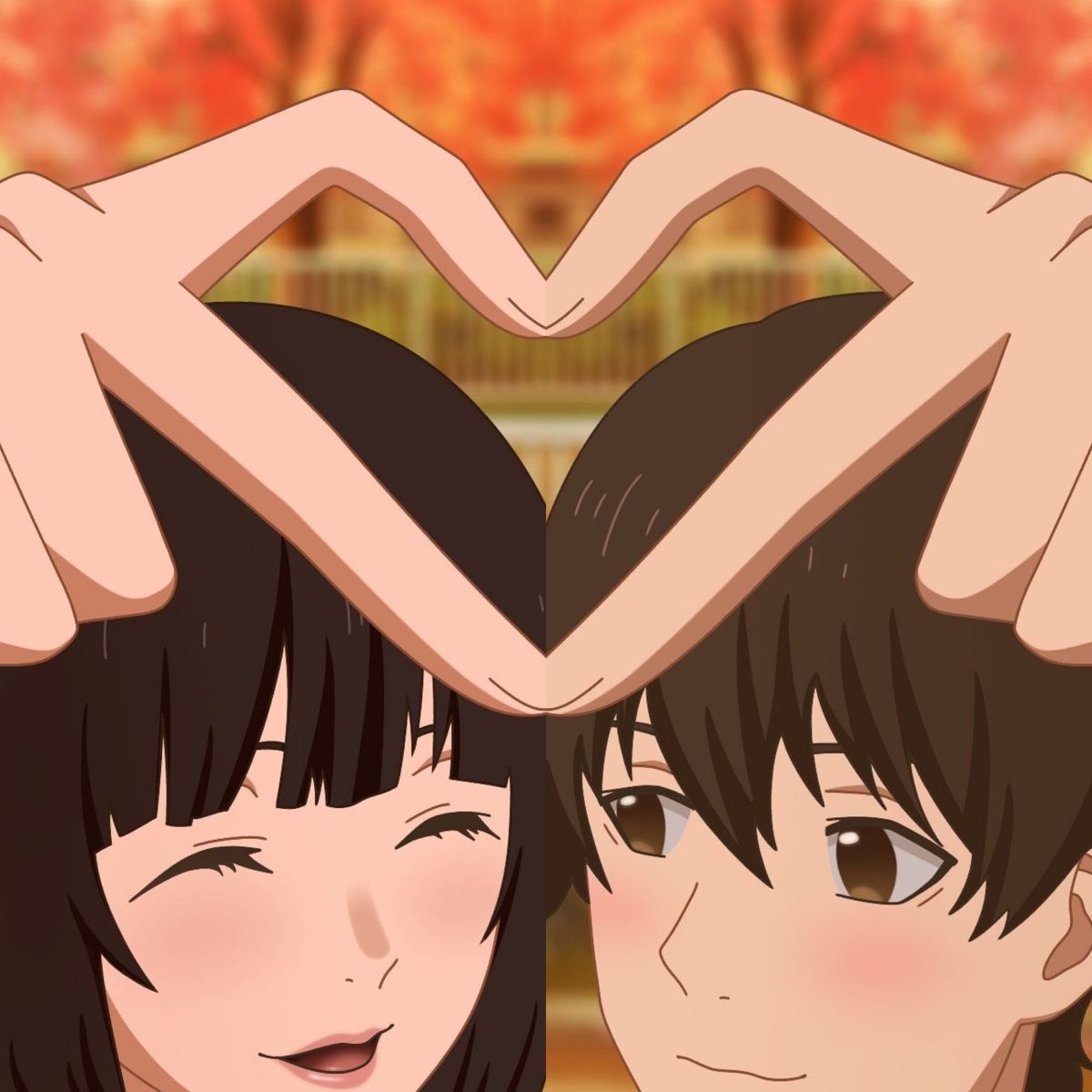 1200x1200 Matching Walpaper for you and your boyfriend. Gambar animasi kartun, Wallpaper anime, Gambar bff, Phone