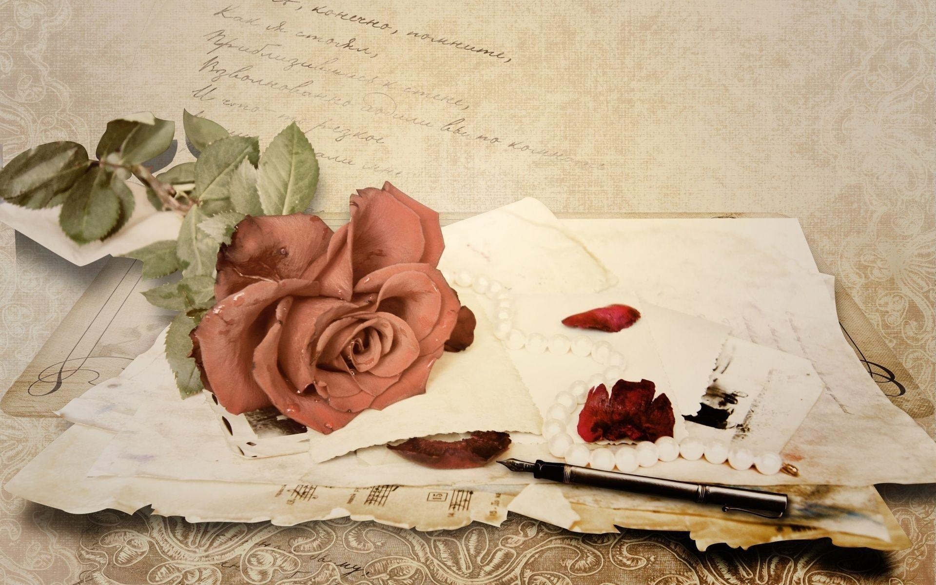 1920x1200 Vintage Love. Vintage Love Letter wallpaper. Love letters, Desktop