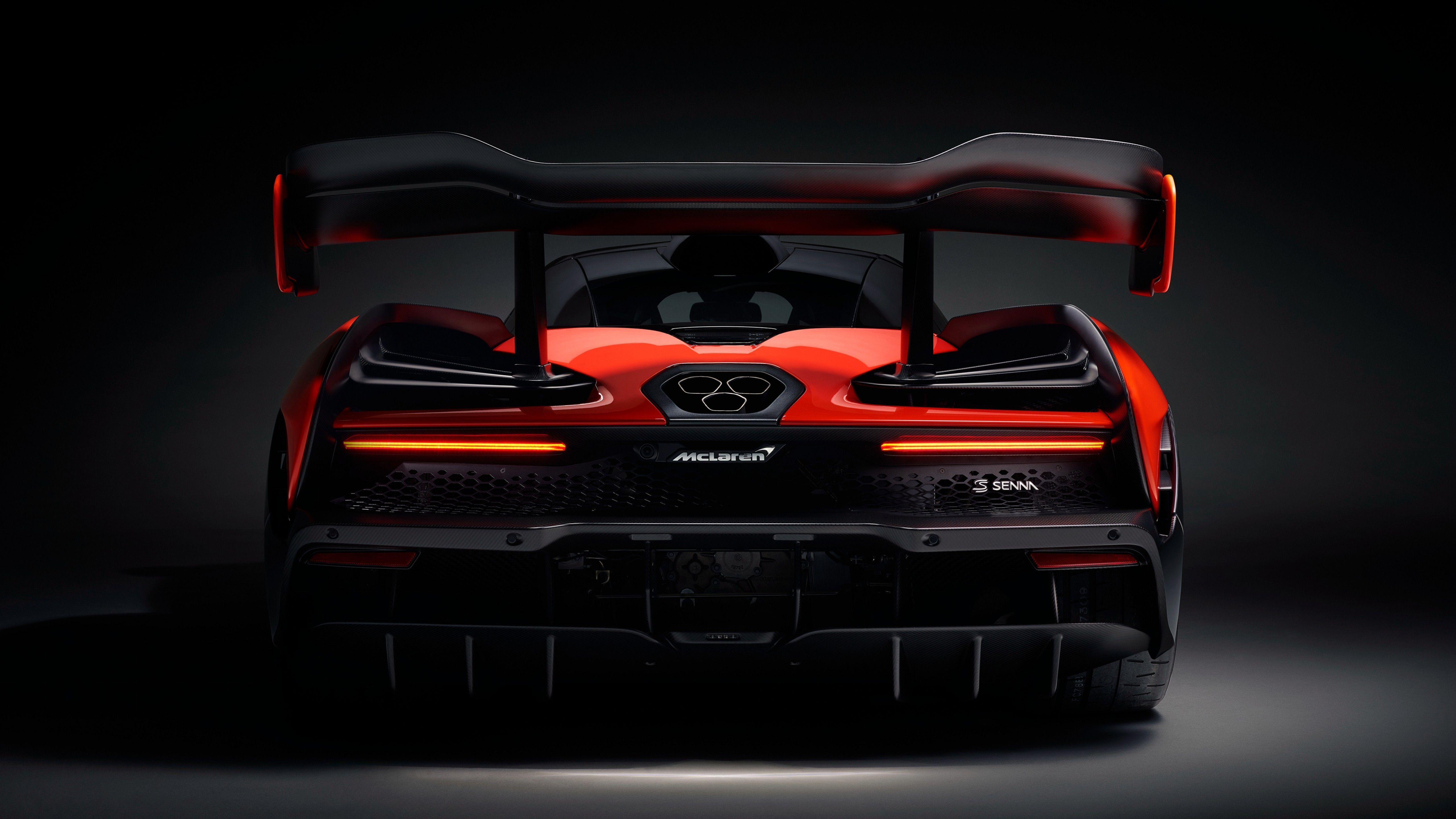 5120x2880 Wallpaper McLaren Senna, Rear view, 4K, Automotive / Cars, Desktop