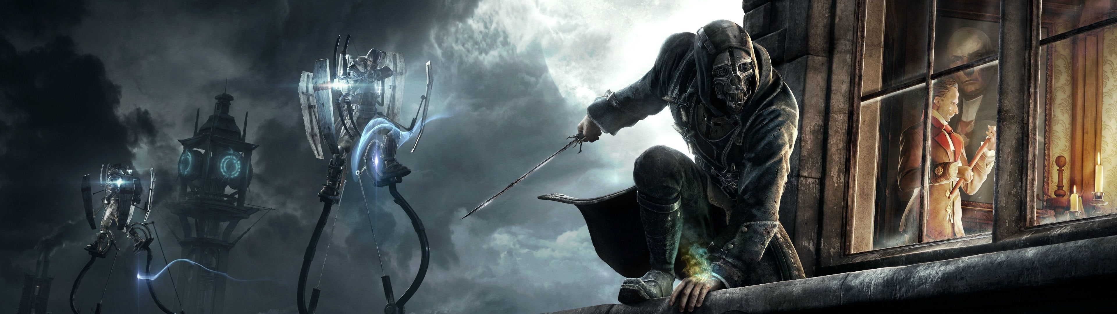 3840x1080 Dishonored Dual Monitor Desktop Wallpaper, Dual Screen