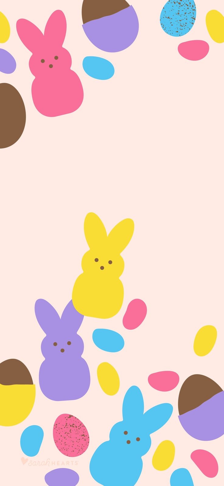 740x1600 April 2020 Easter Candy Calendar Wallpaper Hearts. iPhone wallpaper easter, Holiday iphone wallpaper, Pink wallpaper iphone, Phone