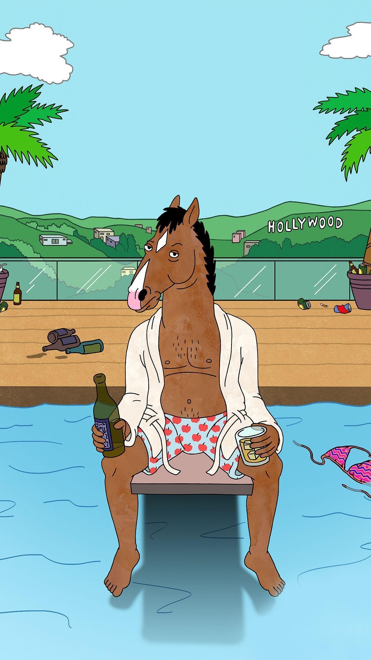 1250x2210 Wallpaper HD iPhone Bojack Horseman poster, Phone