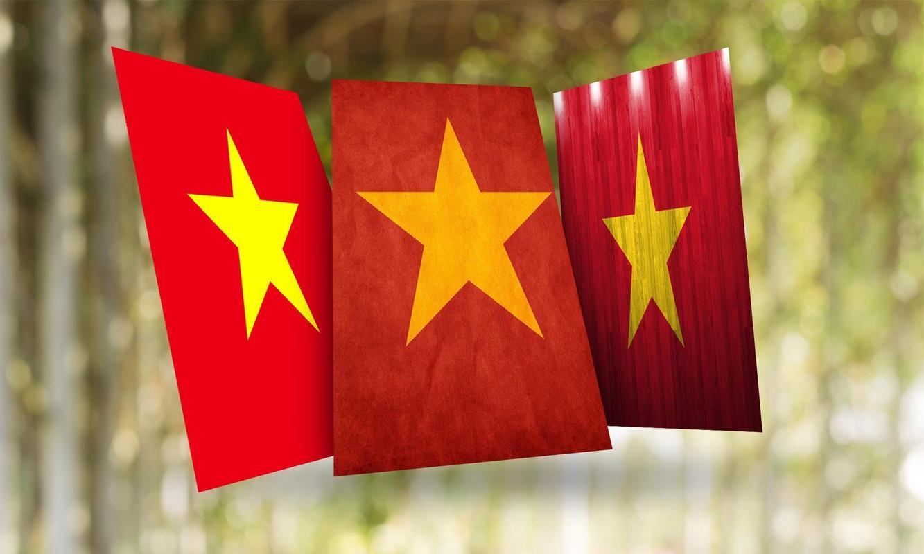 1340x800 Vietnam Flag Wallpaper for Android, Desktop