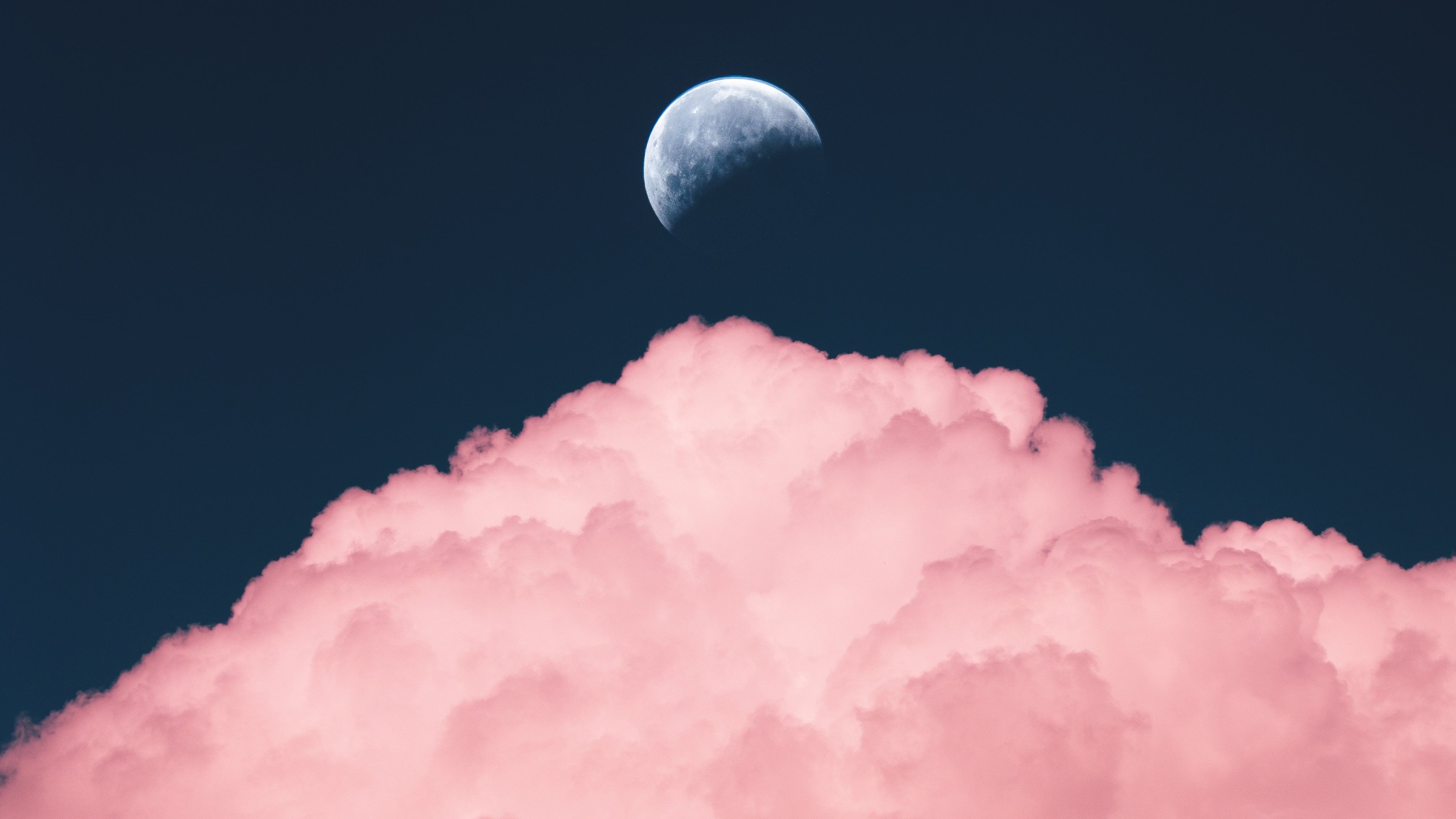 4100x2310 aesthetic purple color of moon MacBook Air Wallpaper Download, Desktop