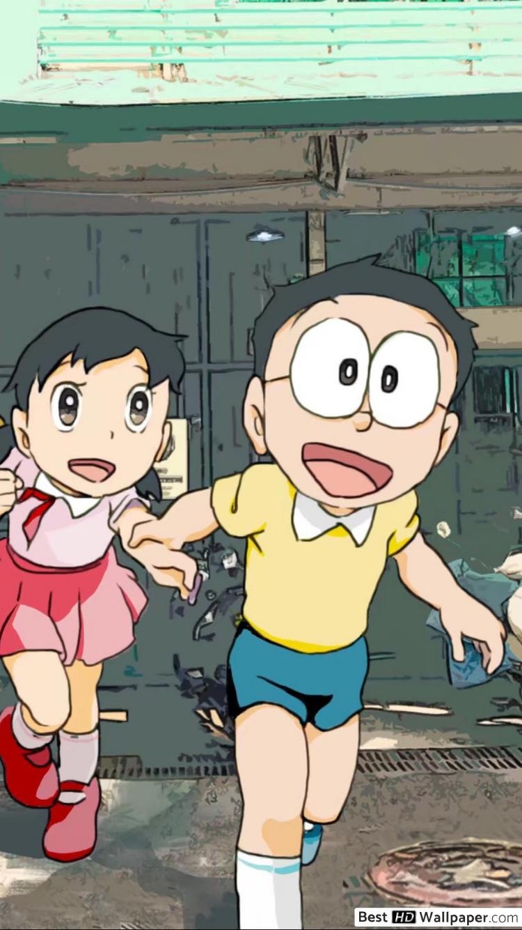 750x1340 Doraemon Cartoon Nobi & Shizuka Minamoto HD wallpaper, Phone