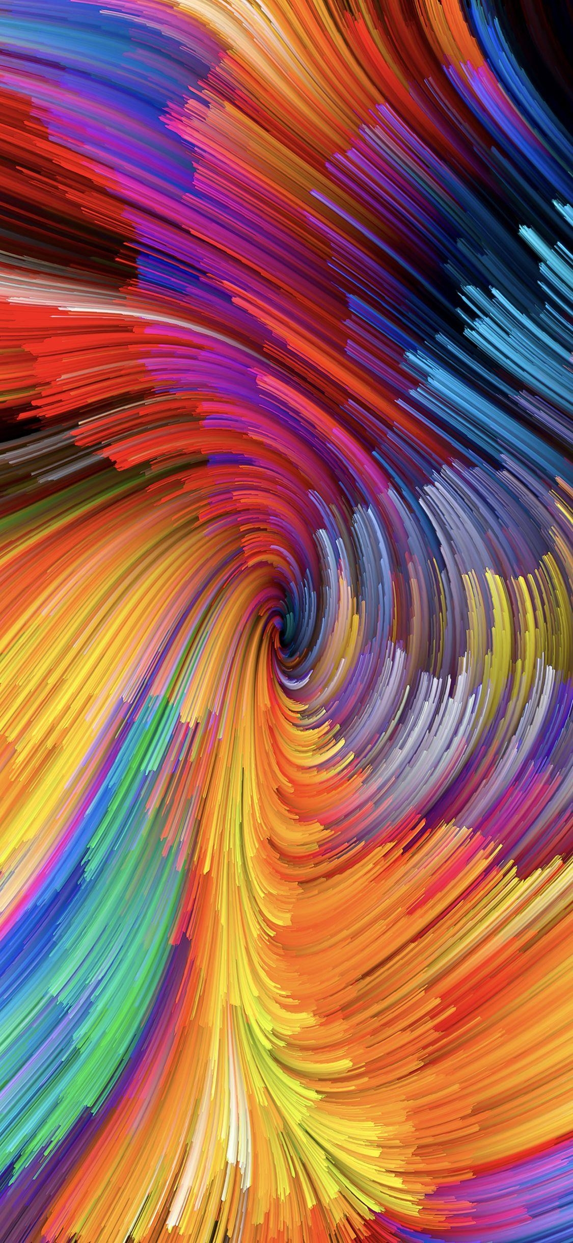 1130x2440 A swirl of fibers from macOS Mojave, Phone