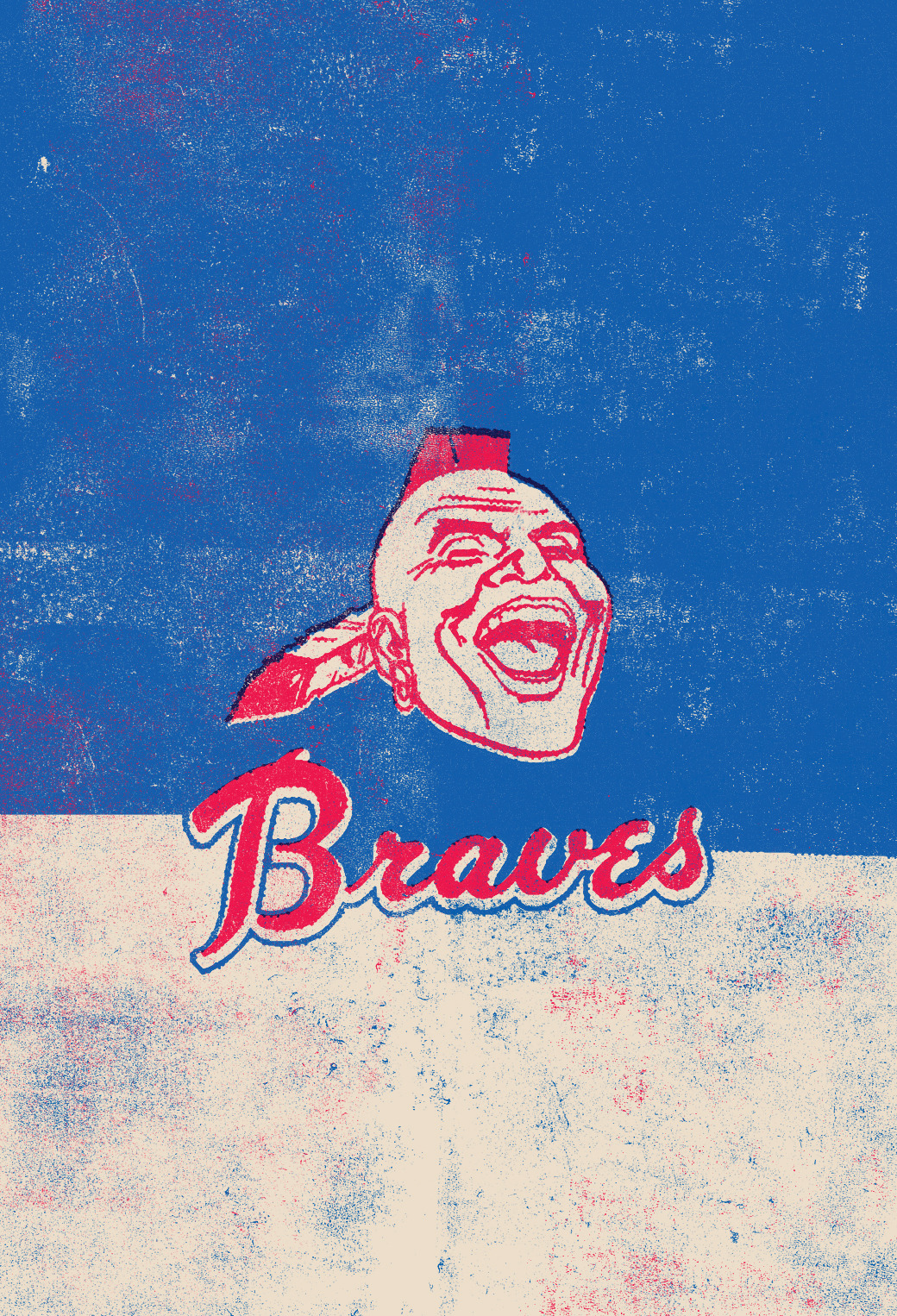 1040x1530 iPhone 5 Parallax Wallpaper, Atlanta Braves Vintage, Phone