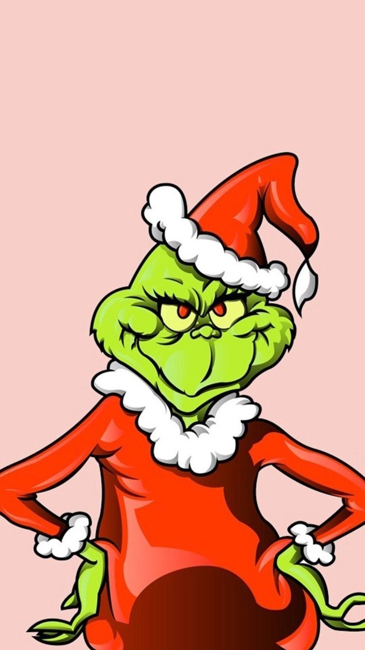 750x1340 Grinch Aesthetic Cartoon Christmas Wallpaper, Phone