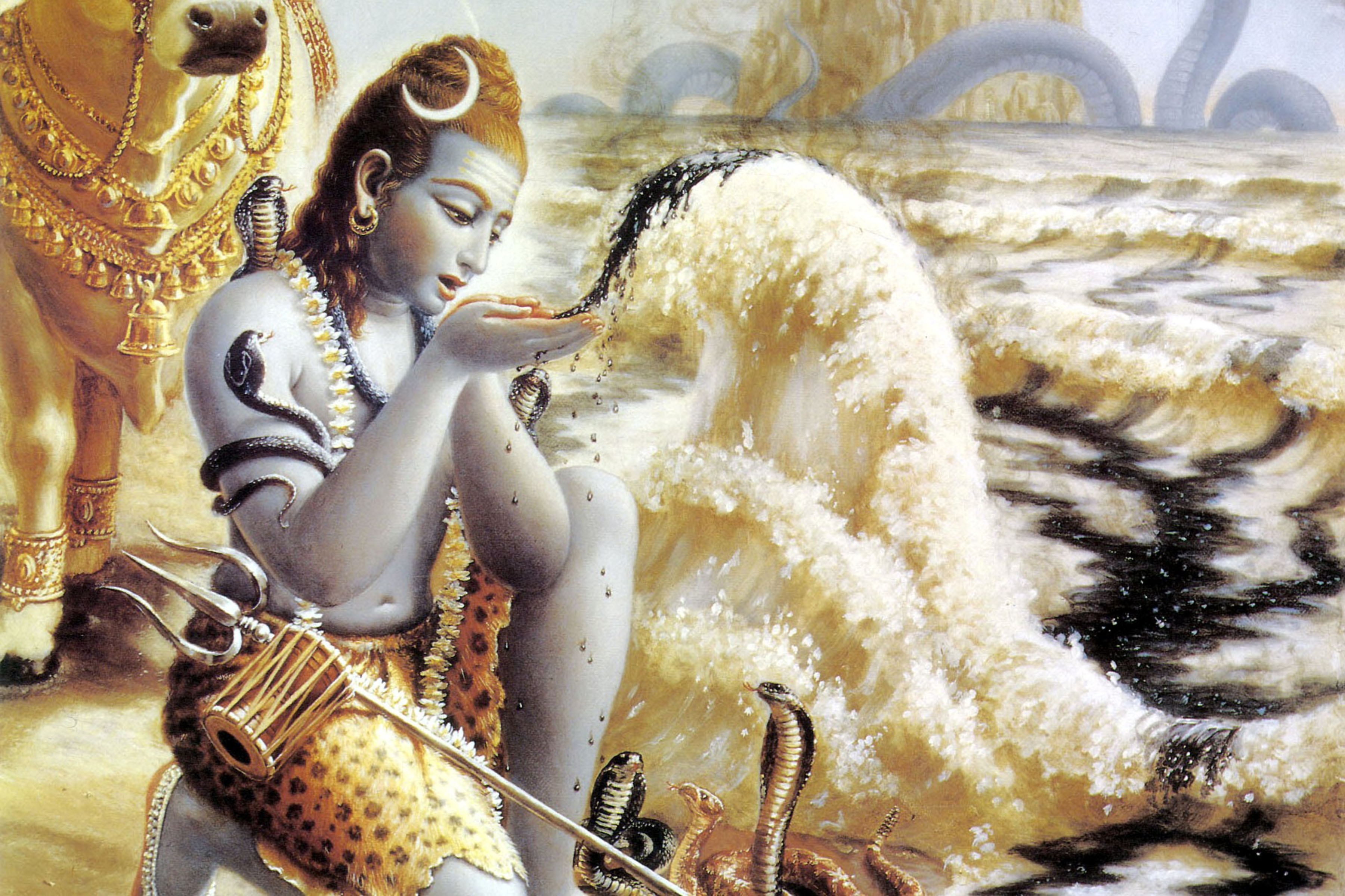 3600x2400 Lord Shiva Samudra Manthan, Desktop