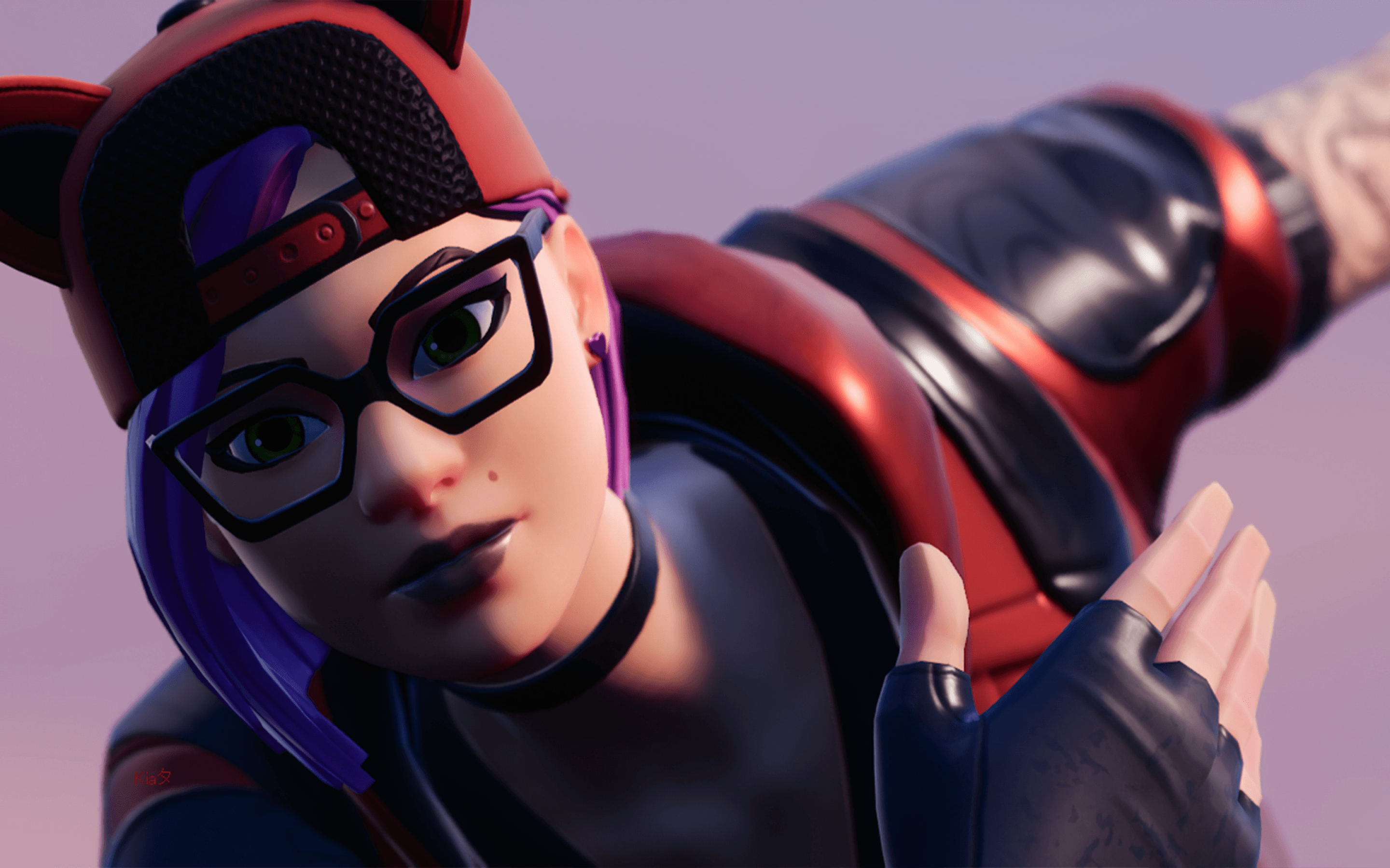 2880x1800 Download  Fortnite, Girl Character, Glasses, Battle Royale, Desktop