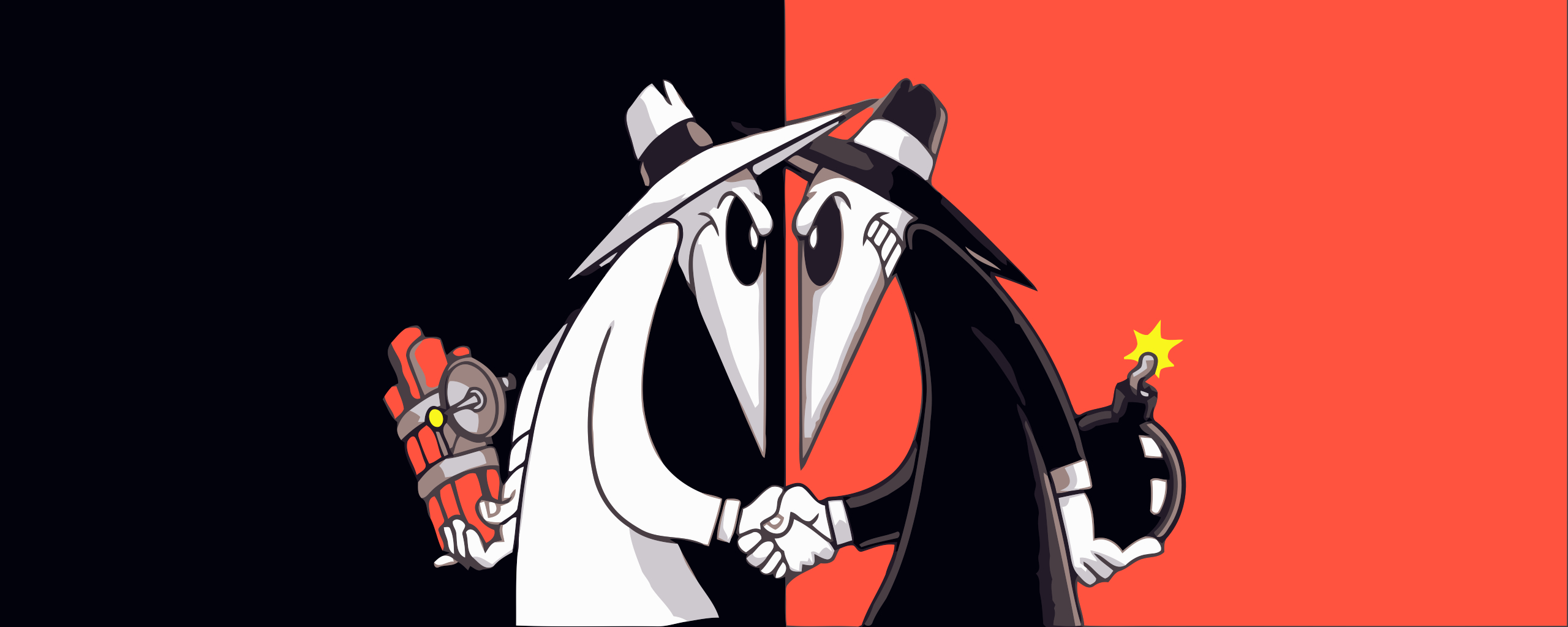 2560x1030 Spy vs Spy Wallpaper, Dual Screen