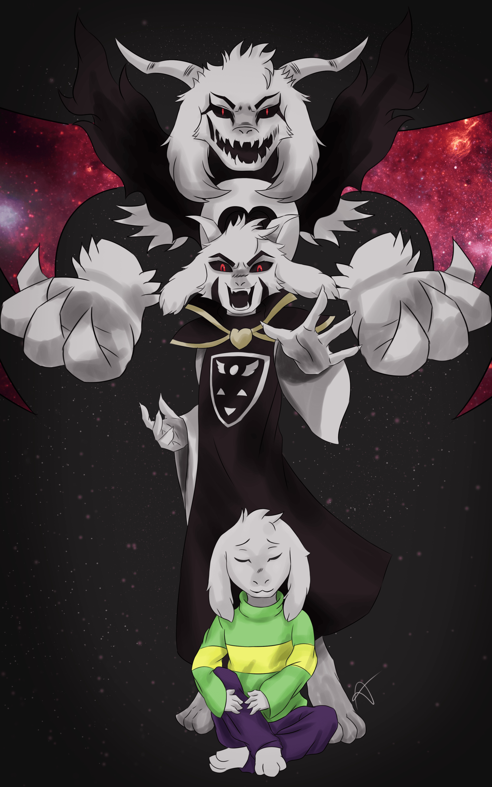 1600x2570 Asriel Dreemurr By Zerodark3 Asriel Dreemurr Wallpaper & Background Download, Phone