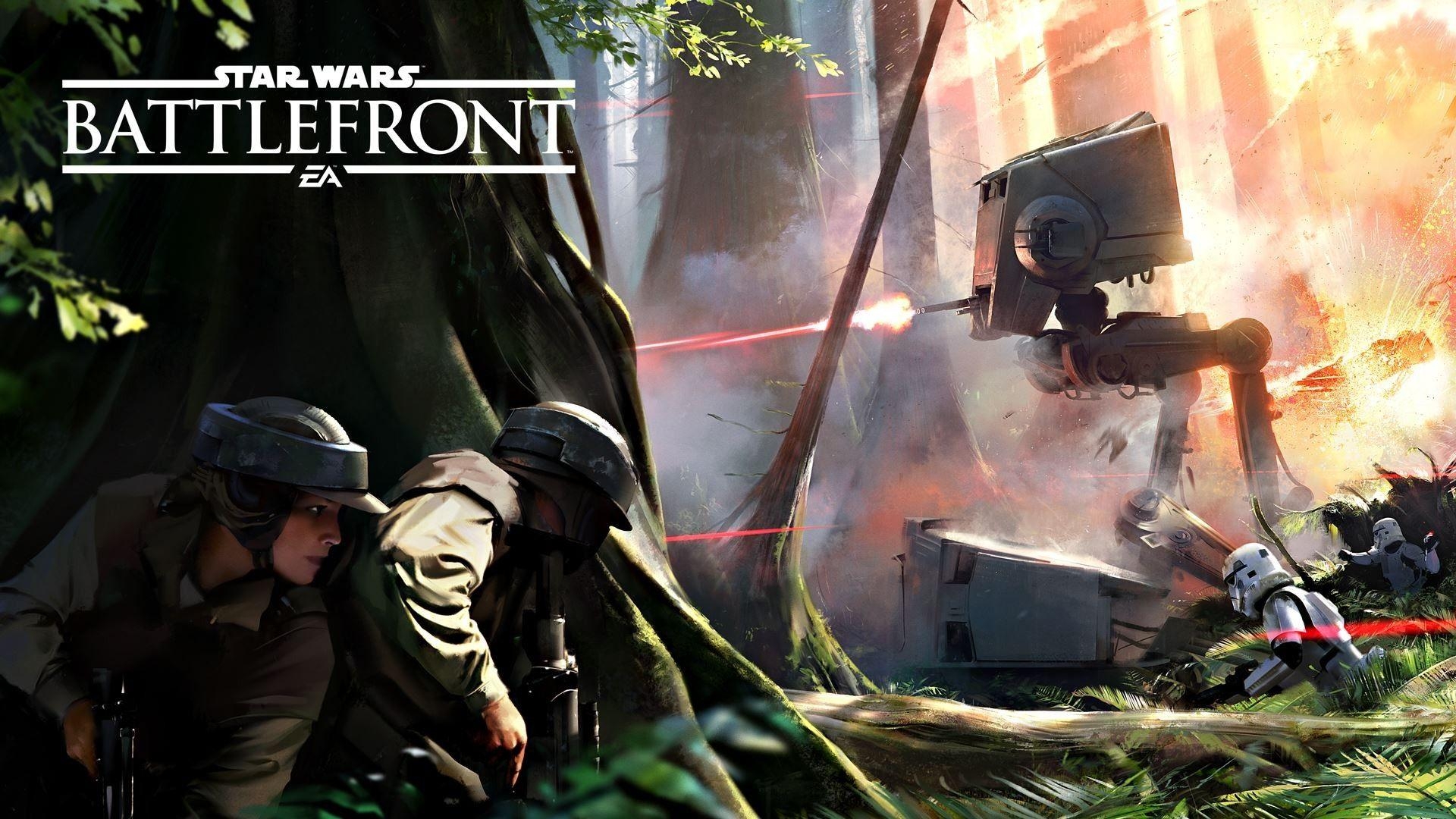 1920x1080 Star Wars, Star Wars: Battlefront, Endor, AT ST, Battle Of Endor, Desktop