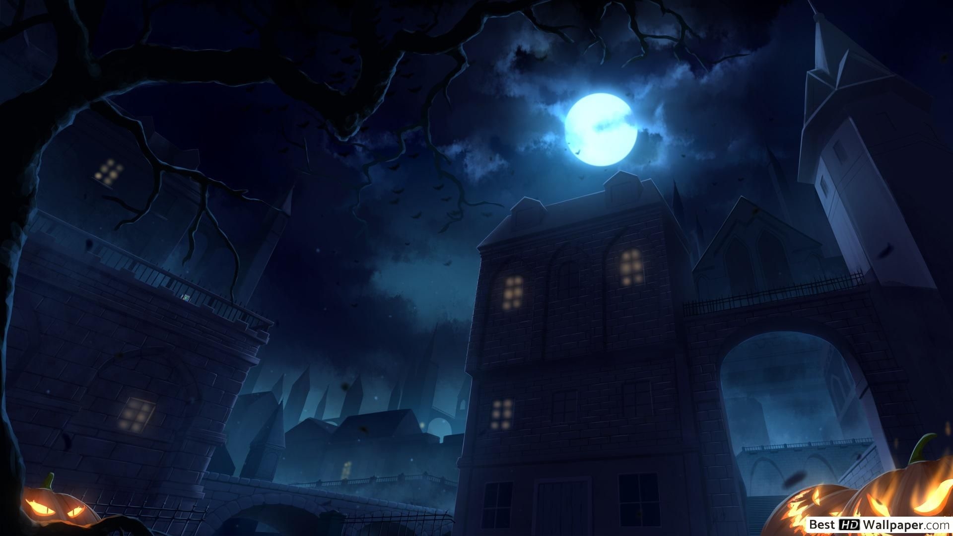 1920x1080 Halloween Monster House HD wallpaper download, Desktop