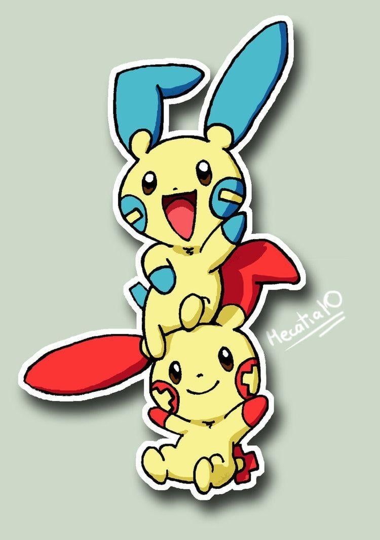 750x1070 Plusle + Minun: BFFs, Phone