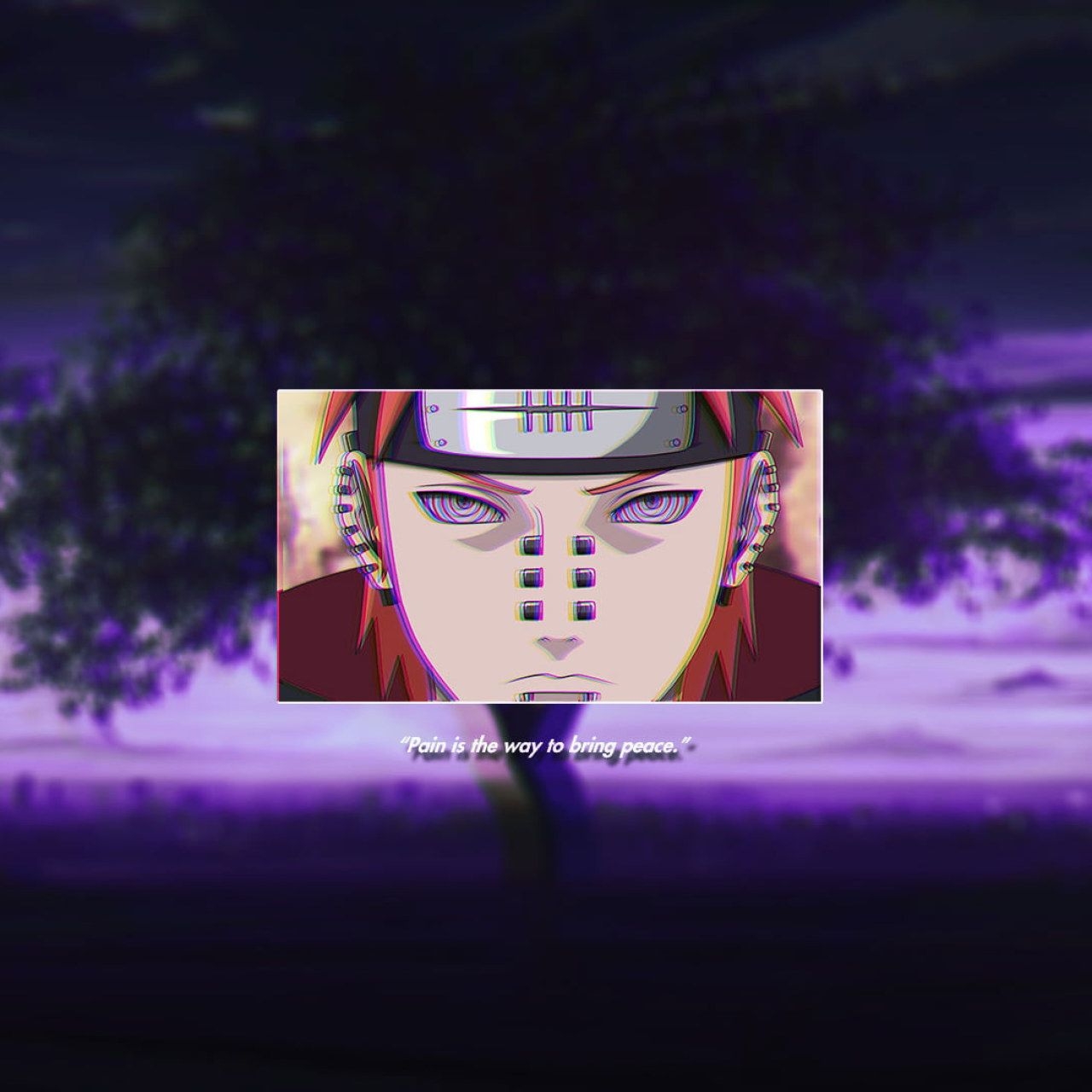 1280x1280 Naruto (anime) wallpaper, purple background, VHS, anime boys, Rinnegan • Wallpaper For You HD Wallpaper For Desktop & Mobile, Phone