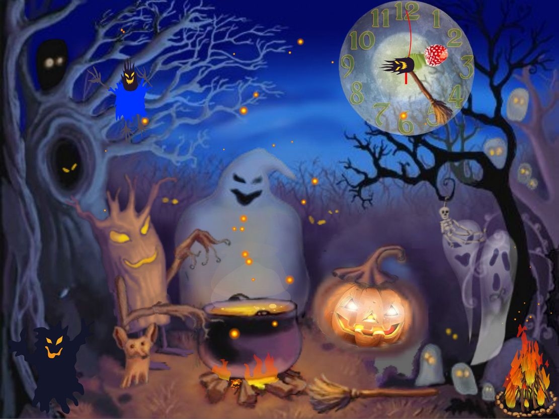 1120x840 Cartoon halloween wallpaper, Desktop