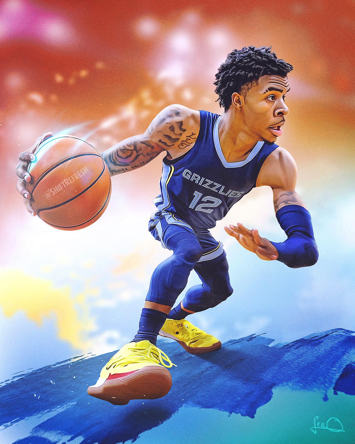 1440x1800 Ya'll might enjoy my Ja Morant digital art :), Phone