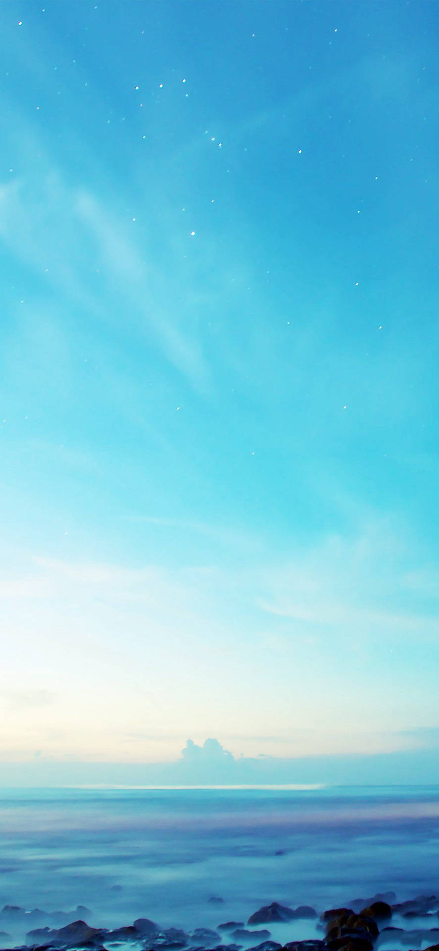 890x1920 Download free Aesthetic Blue Sky, Phone