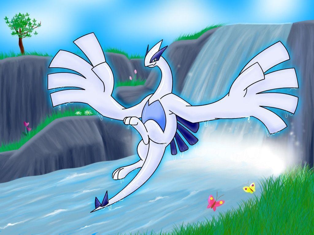 1030x770 Lugia image Lugia by a waterfall. HD wallpaper and background, Desktop